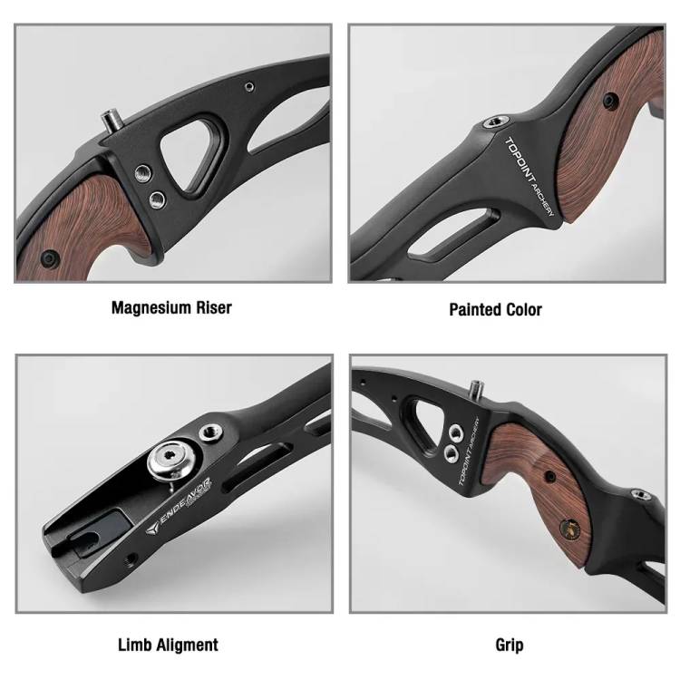 TOPOINT Endeavor R10 66" 68" 70" ILF Target Recurve Bow 16-44# @28"