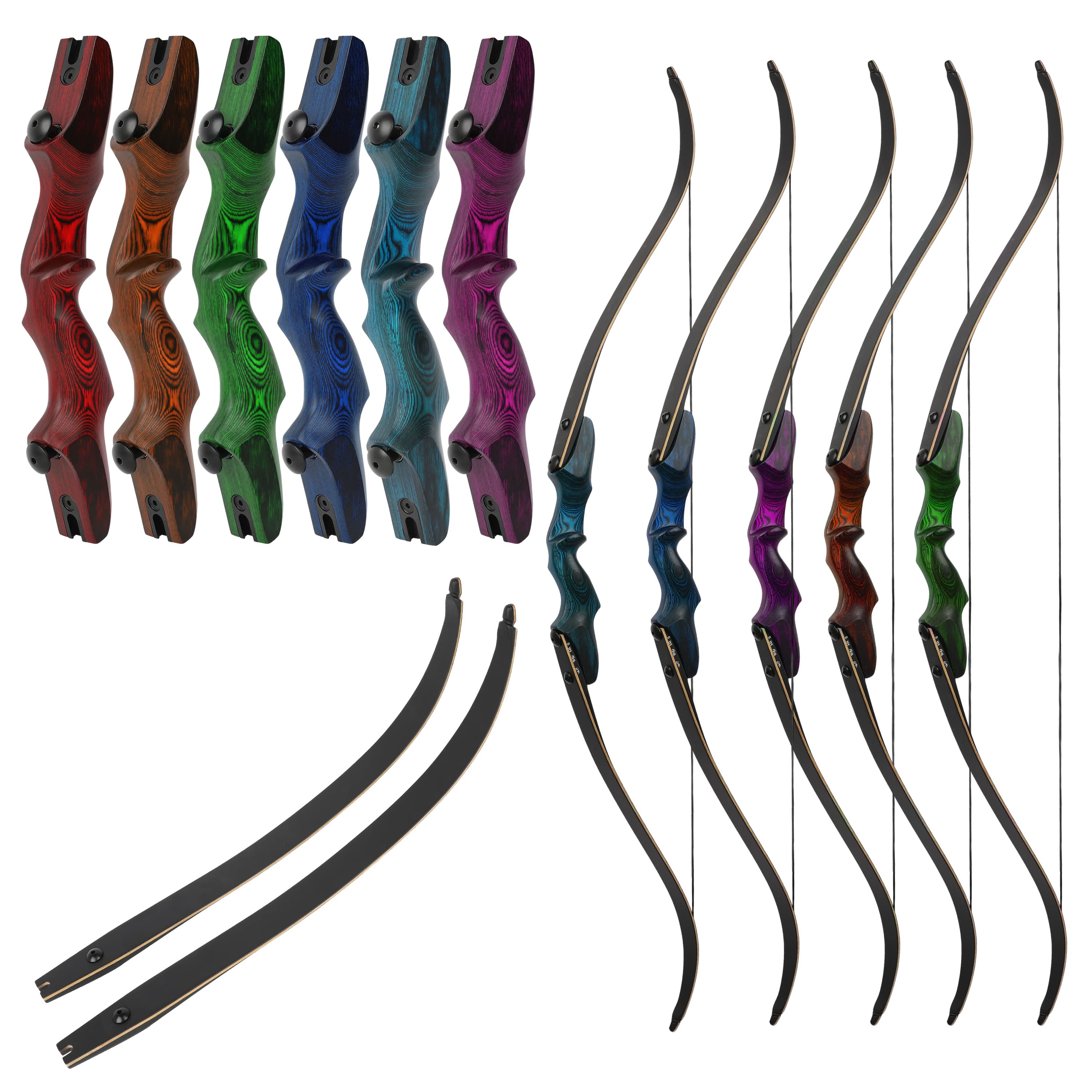 Rock Bear Takedown Recurve Bow 20-60 lbs Archery Bow Hunting
