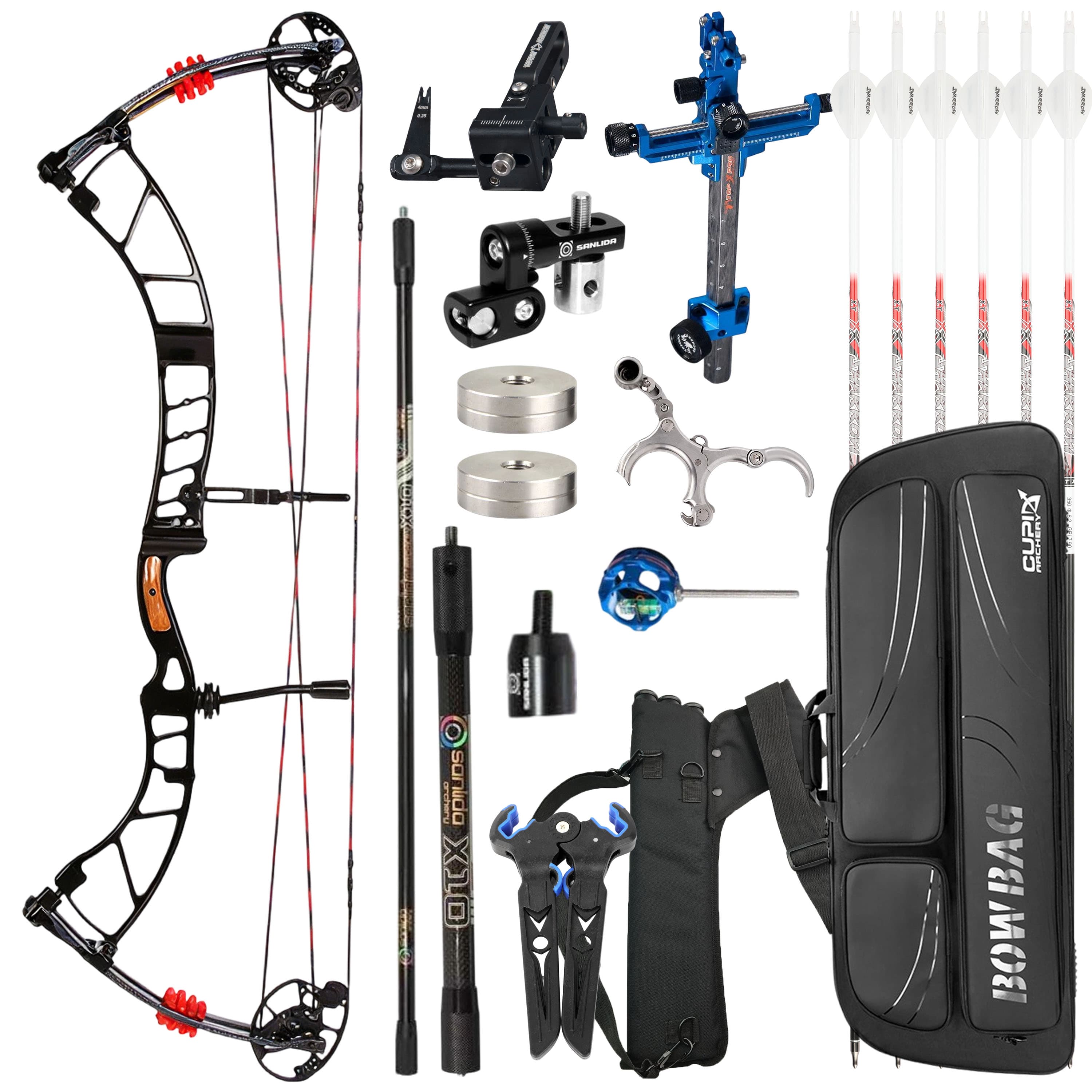 SANLIDA Competitive Compound Bow Kit Archery 50-60lbs Shooting