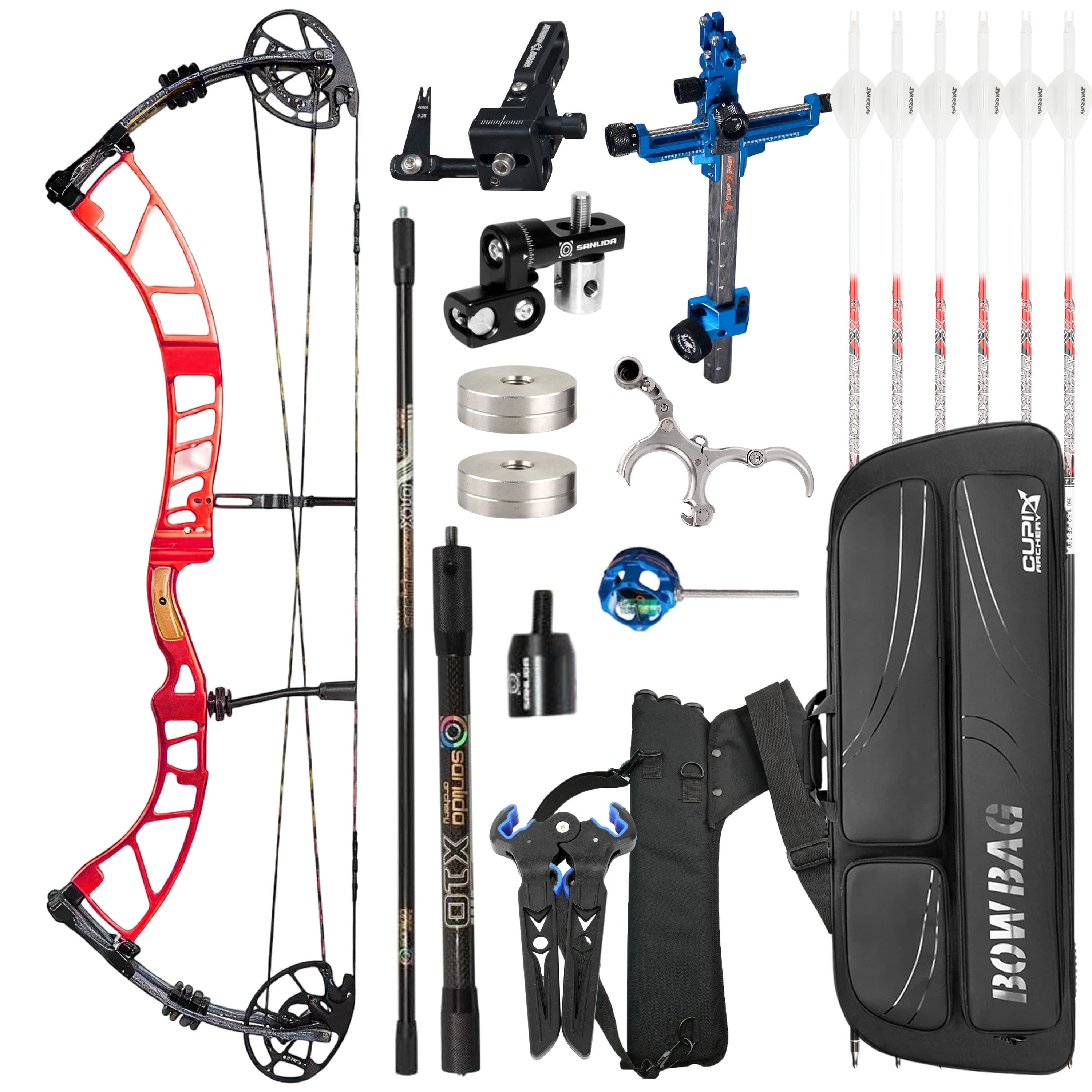 SANLIDA Competitive Compound Bow Kit Archery 50-60lbs Shooting