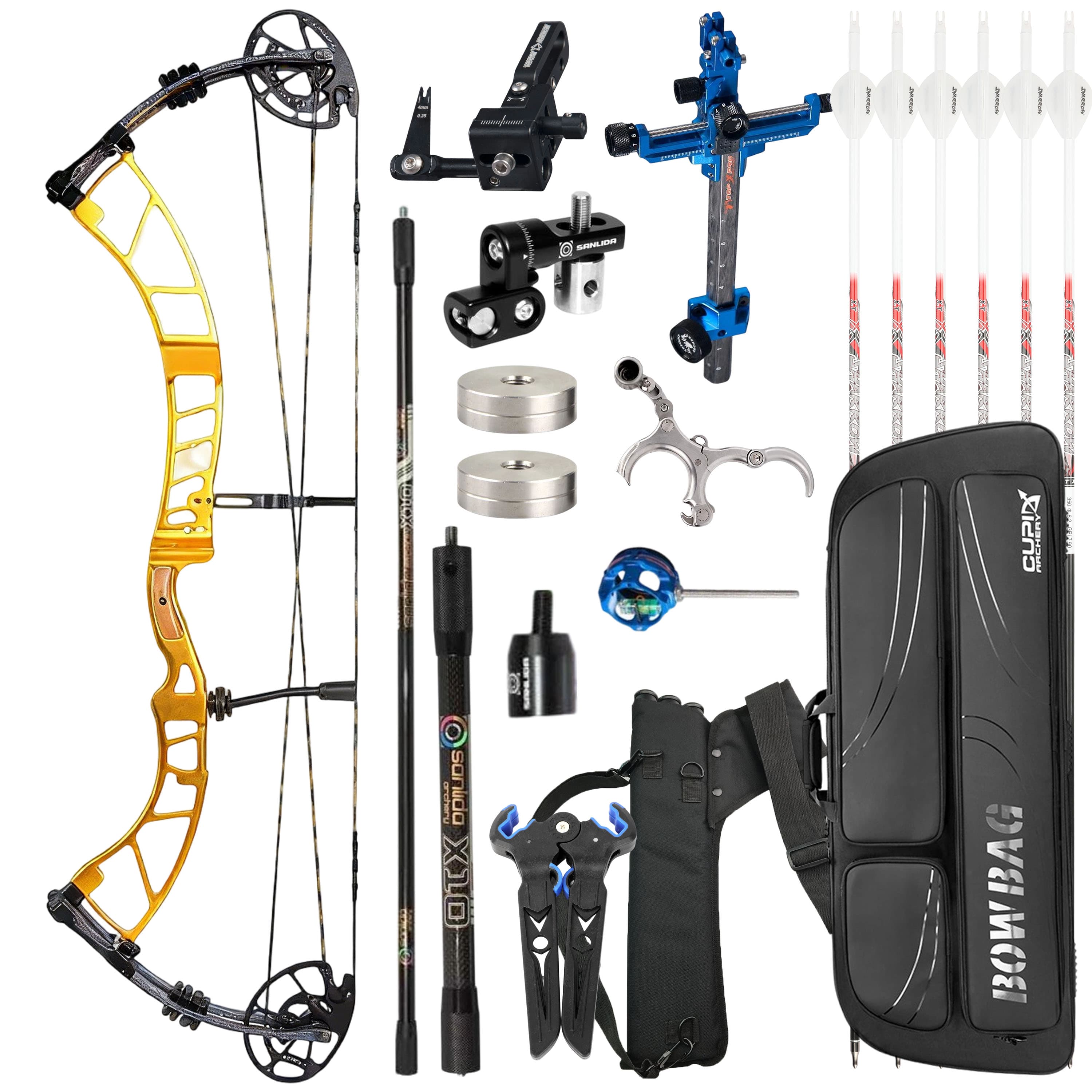 SANLIDA Competitive Compound Bow Kit Archery 50-60lbs Shooting