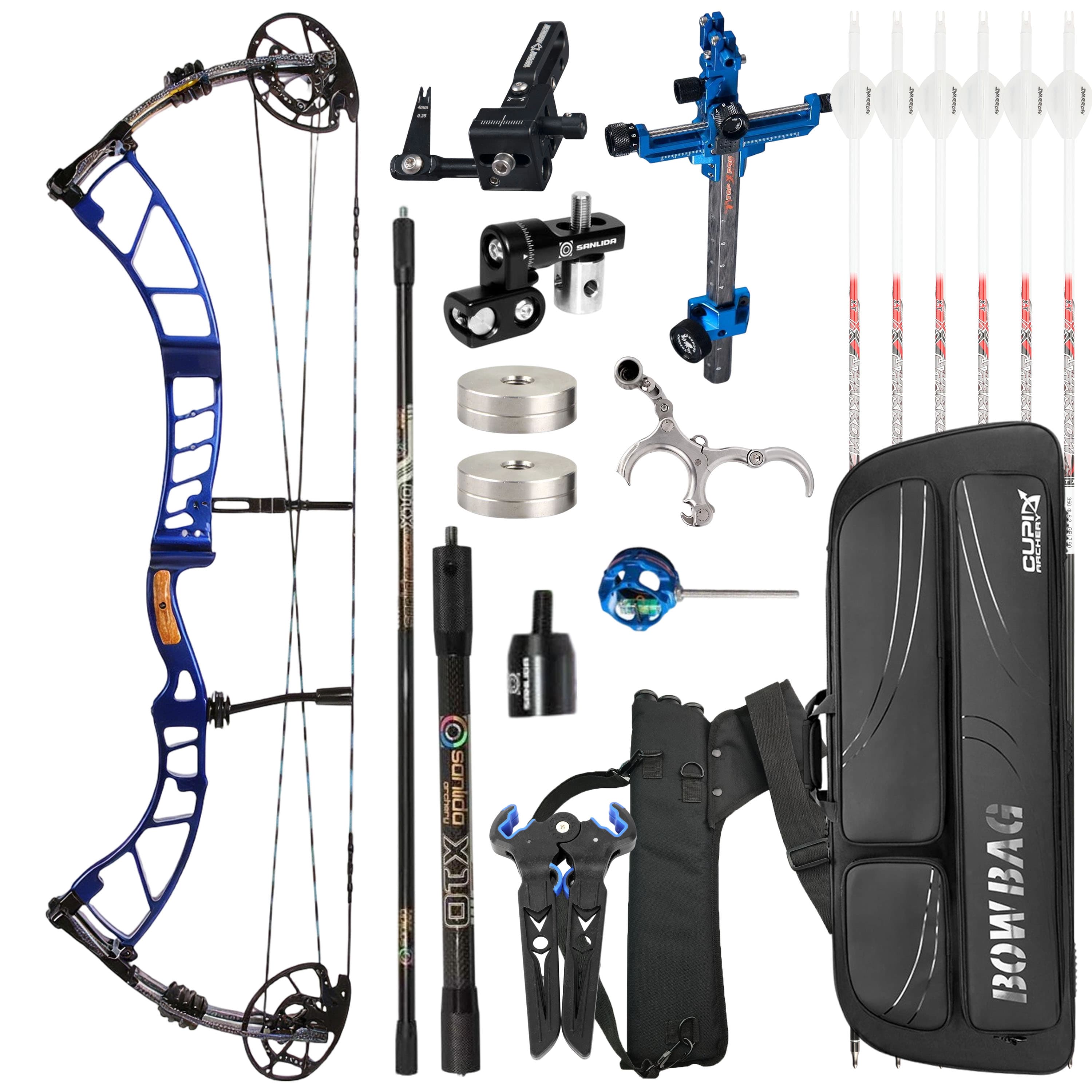 SANLIDA Competitive Compound Bow Kit Archery 50-60lbs Shooting