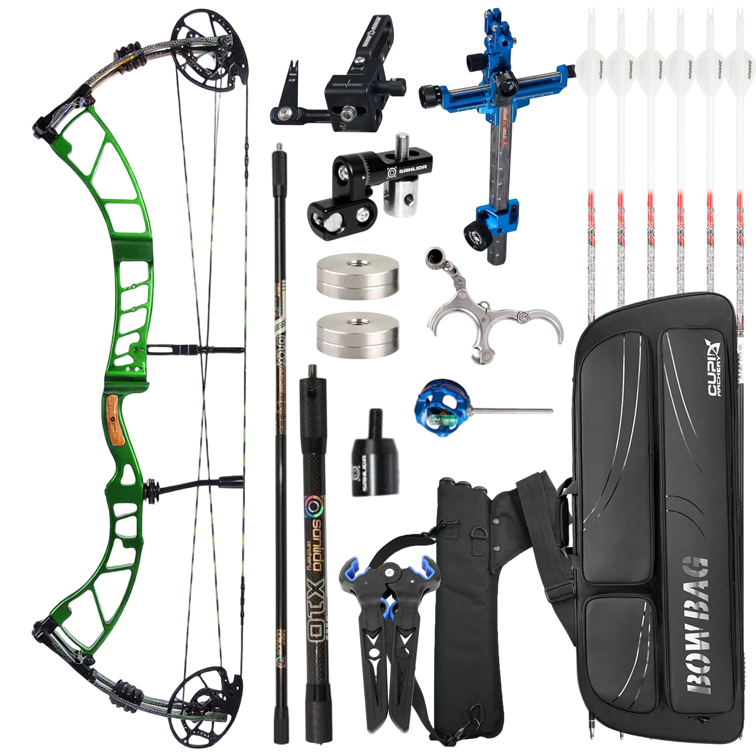 SANLIDA Competitive Compound Bow Kit Archery 50-60lbs Shooting