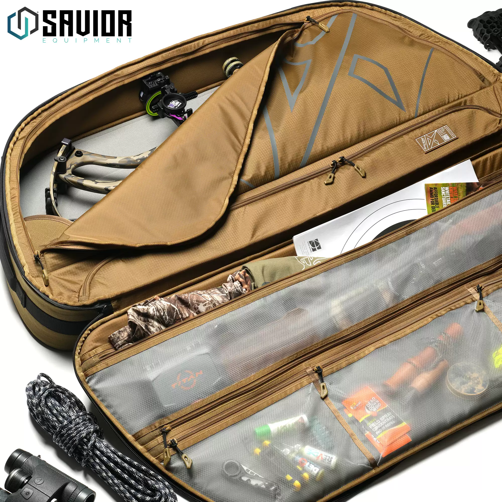 SAVIOR Hyperion 32-40" ATA Compound Bow Carry Case with CamShield