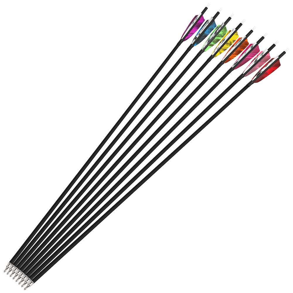 SHARROW 28" 30" 31" Archery Carbon Arrows Spine 500 (12 Pack)