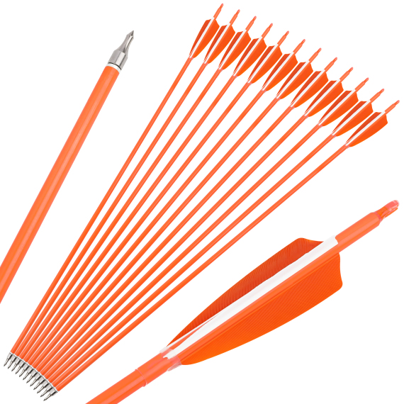 SHARROW 30" Archery Carbon Arrows Targeting Spine 500/600 (12 Pack)