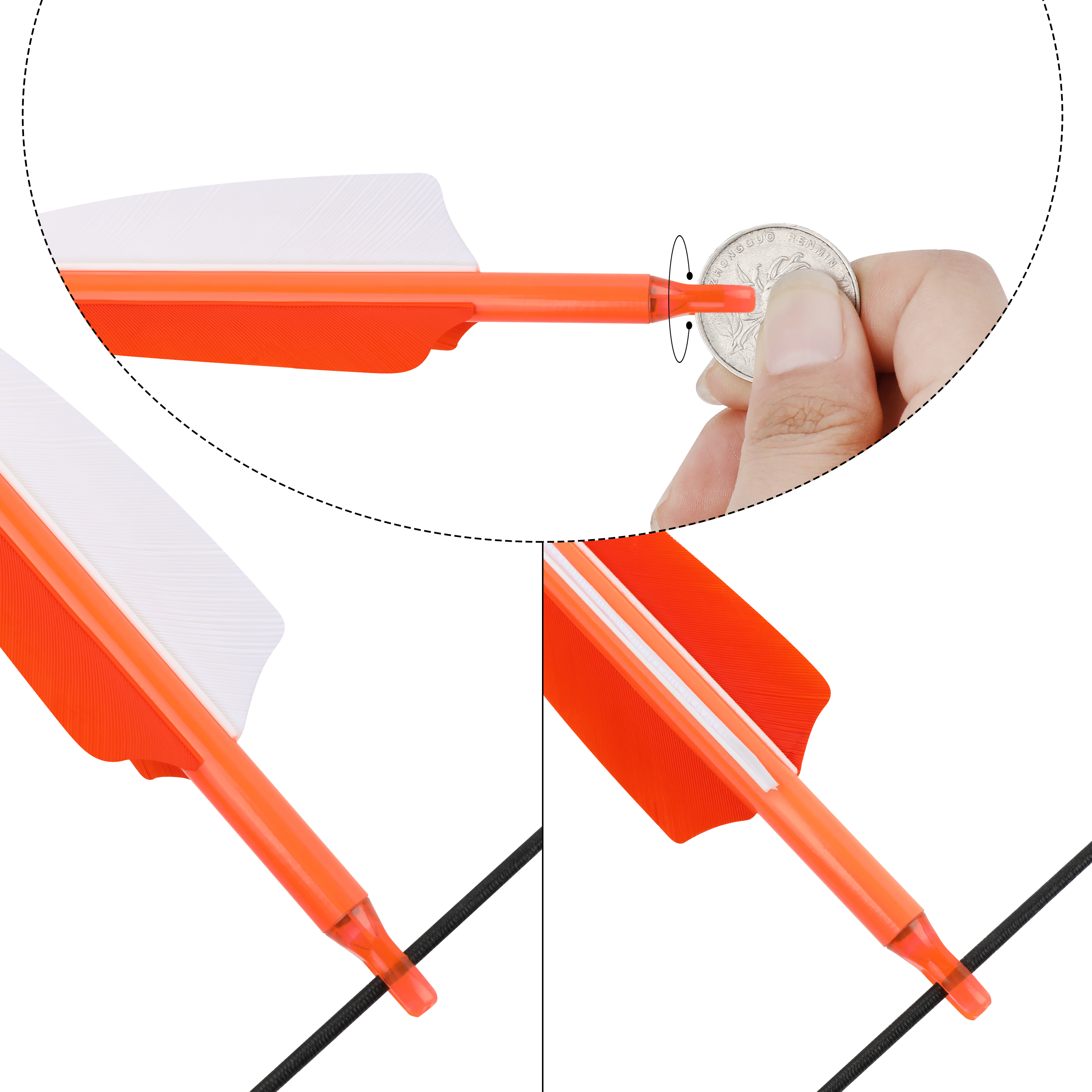 SHARROW 30" Archery Carbon Arrows Targeting Spine 500/600 (12 Pack)