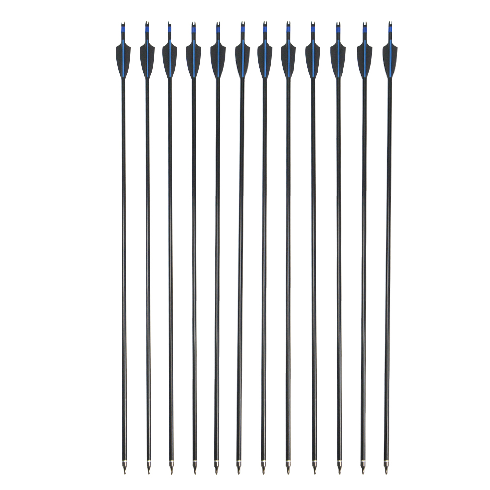 SHARROW 30" Archery Fiberglass Arrows Takedown for Beginners(12 Pack)