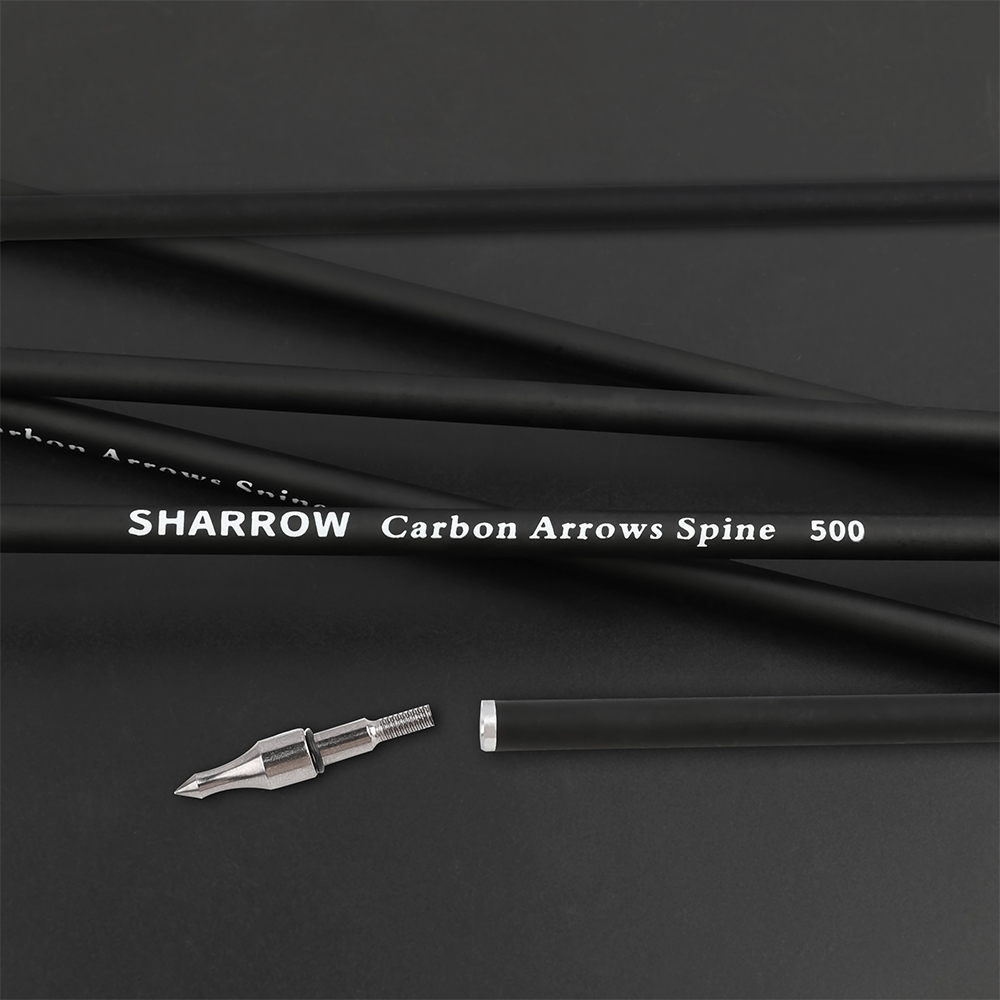 SHARROW 30" Carbon Arrows Takedown for Beginners Spine 500(12 Pack)