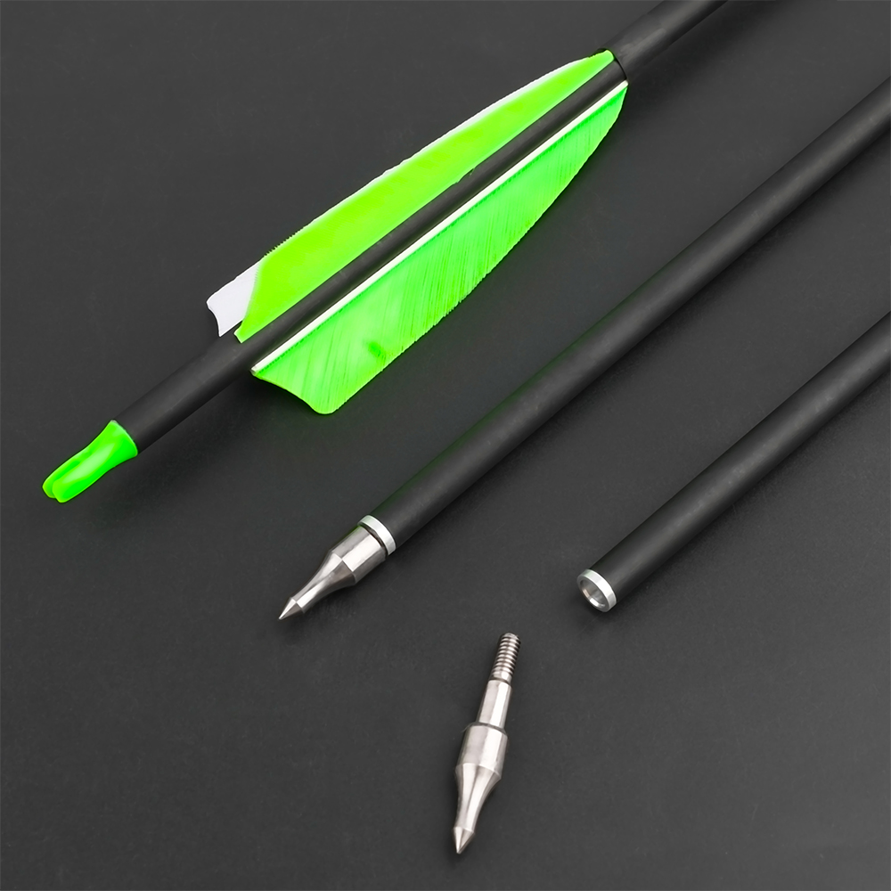 SHARROW 30" Carbon Arrows Takedown for Beginners Spine 500(12 Pack)