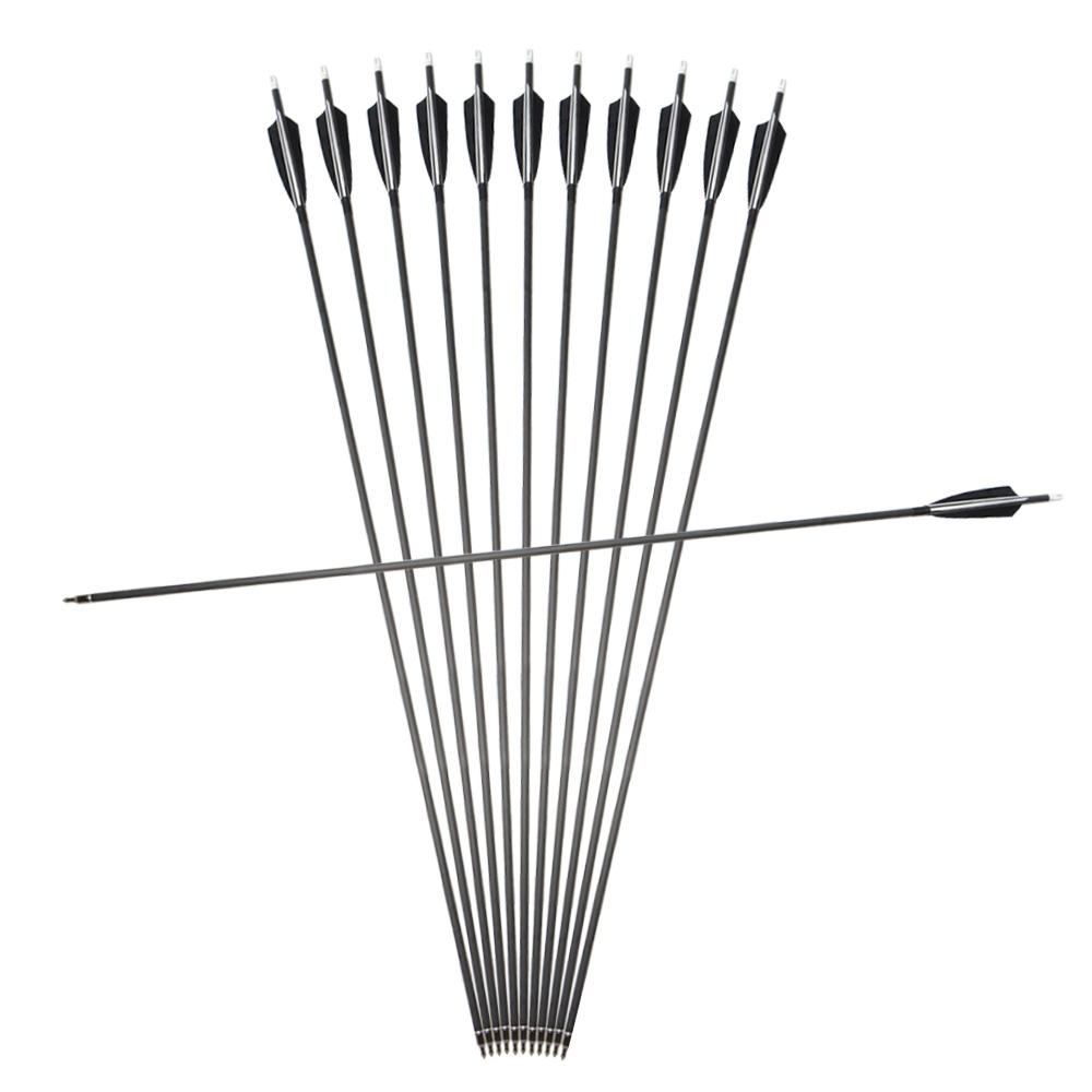 SHARROW 34" Carbon Target Arrows Spine 500 (12 Pack)