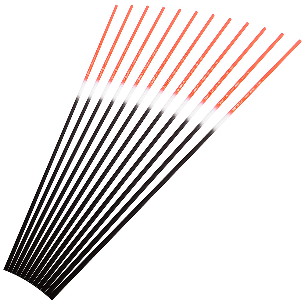 SHARROW 6.2mm Archery Carbon Arrow Shafts Spine 500 (12 Pack)