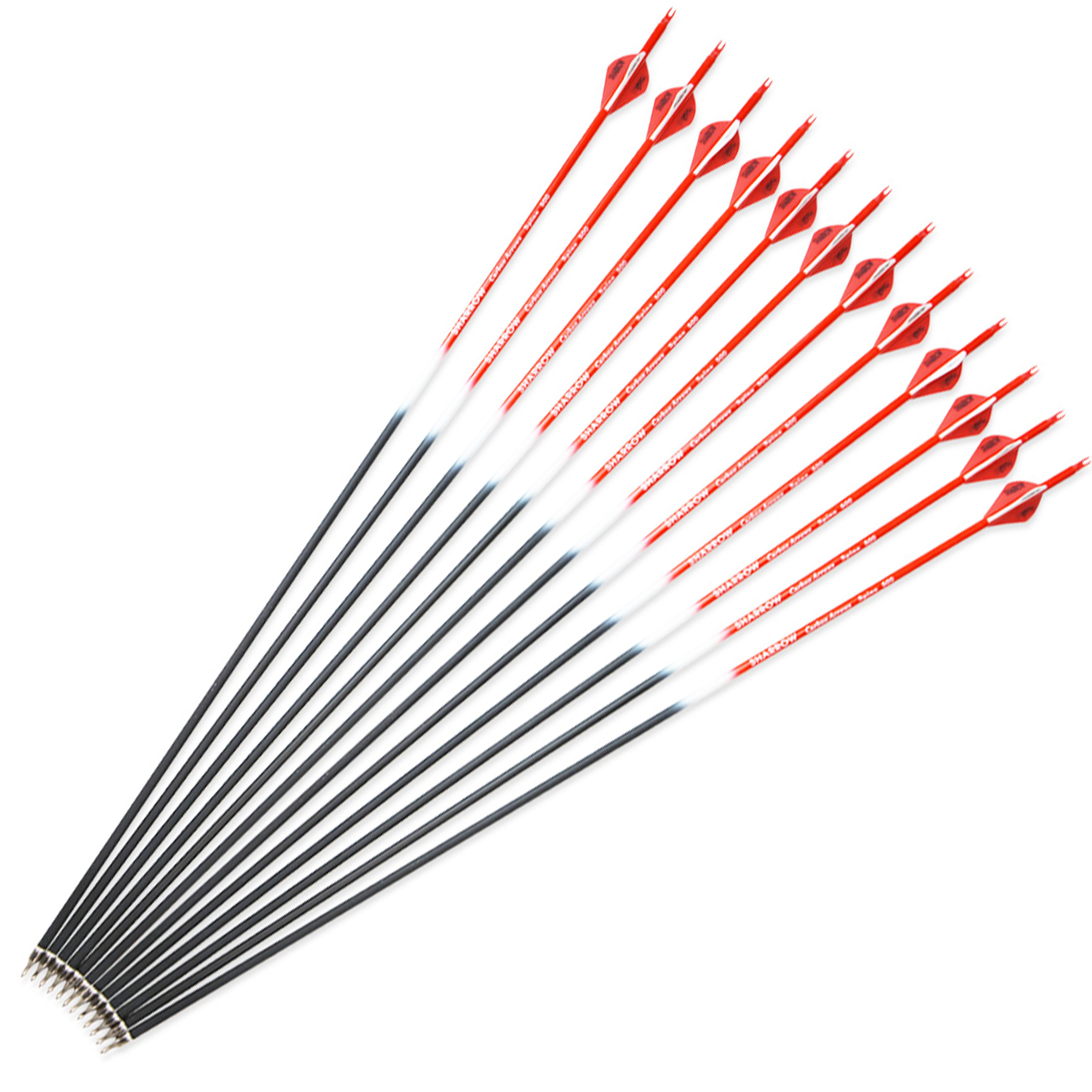 SHARROW Colorful Carbon Arrows for Recurve Spine 500