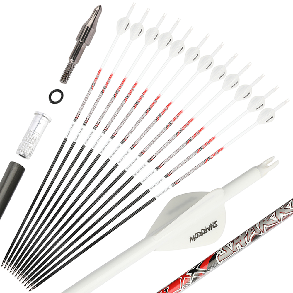 SHARROW XT 32" Archery Carbon Arrow SP 300-800 (12 Pack)