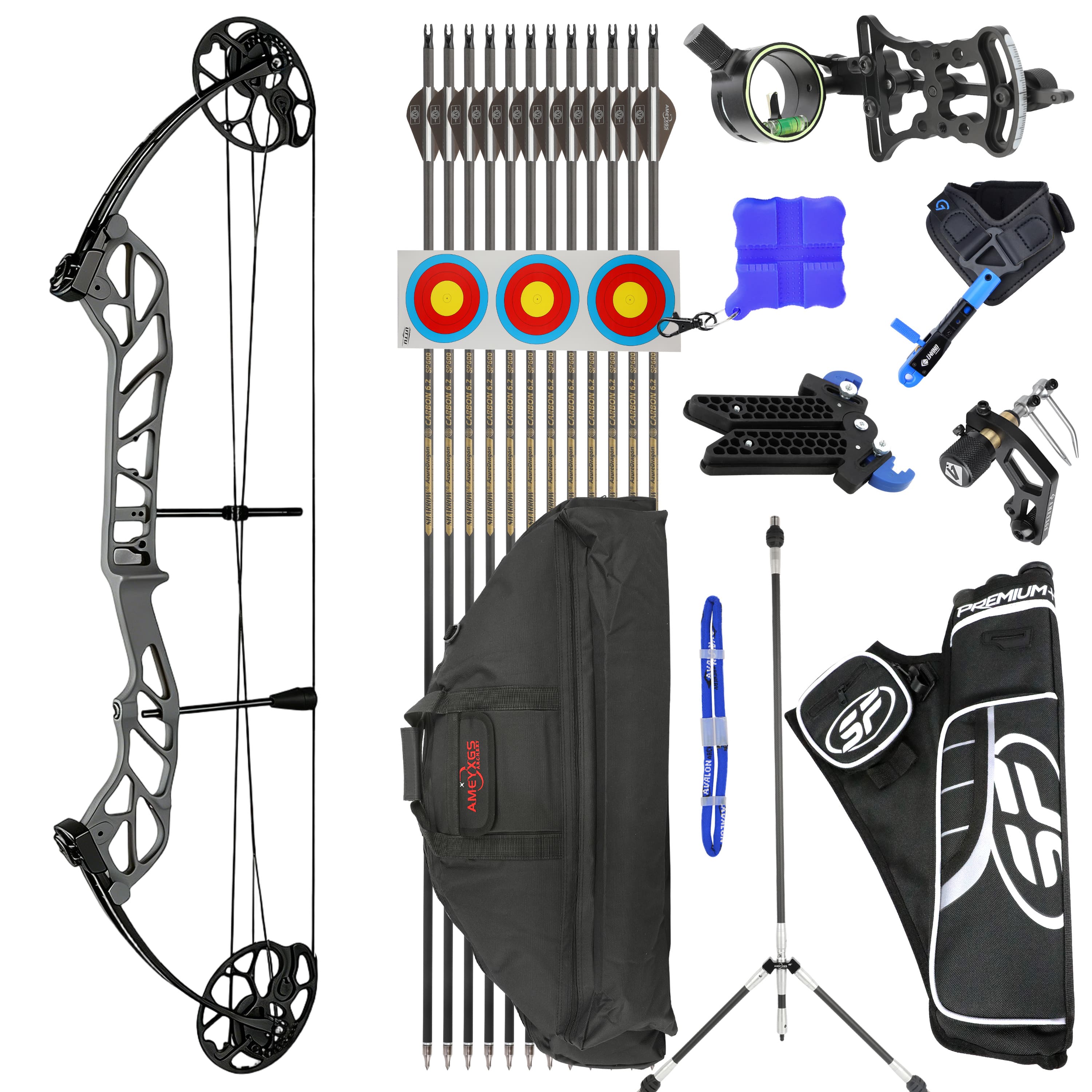 TOPOINT 19-60lbs Compound Bow Hunting Kit Shooting Archery