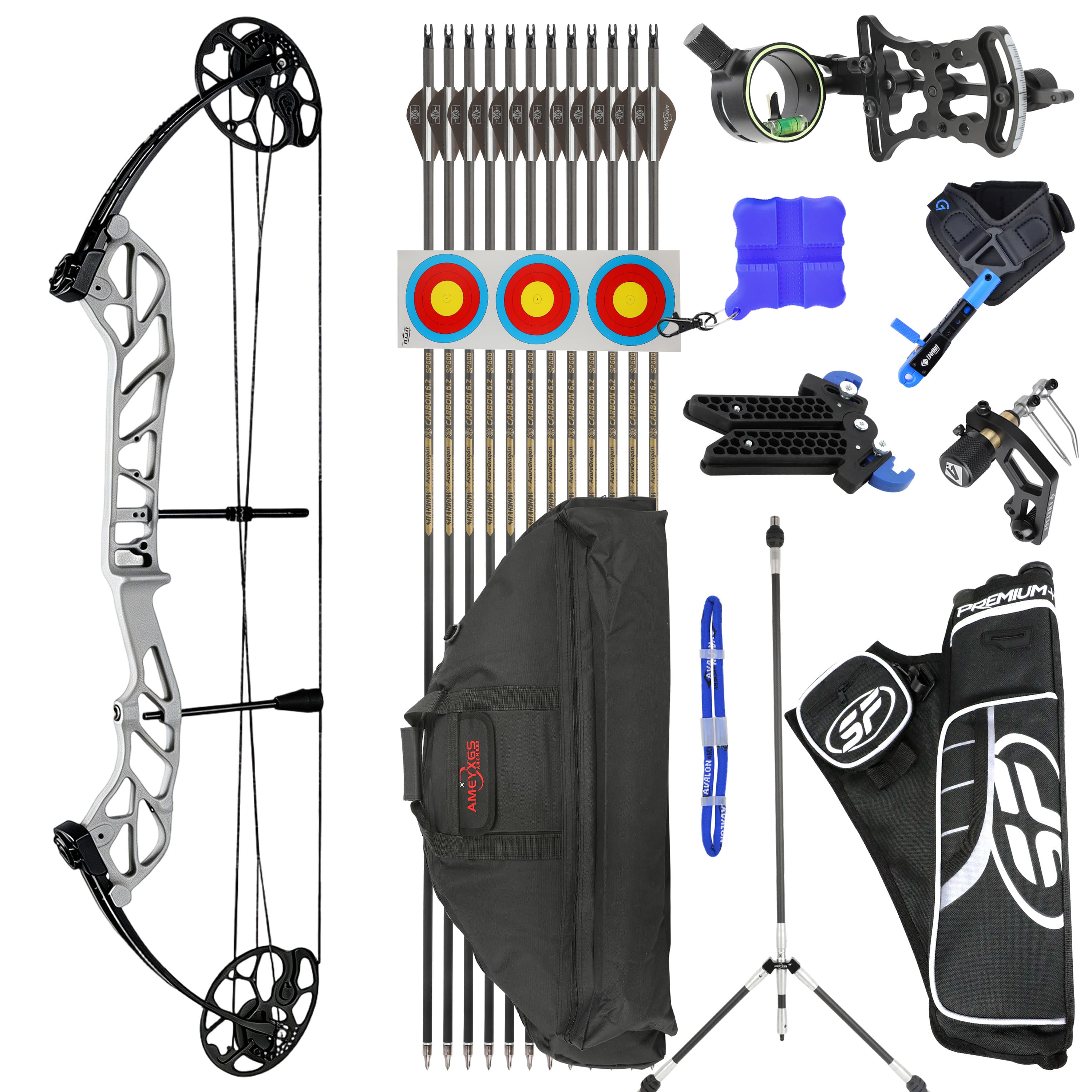 TOPOINT 19-60lbs Compound Bow Hunting Kit Shooting Archery