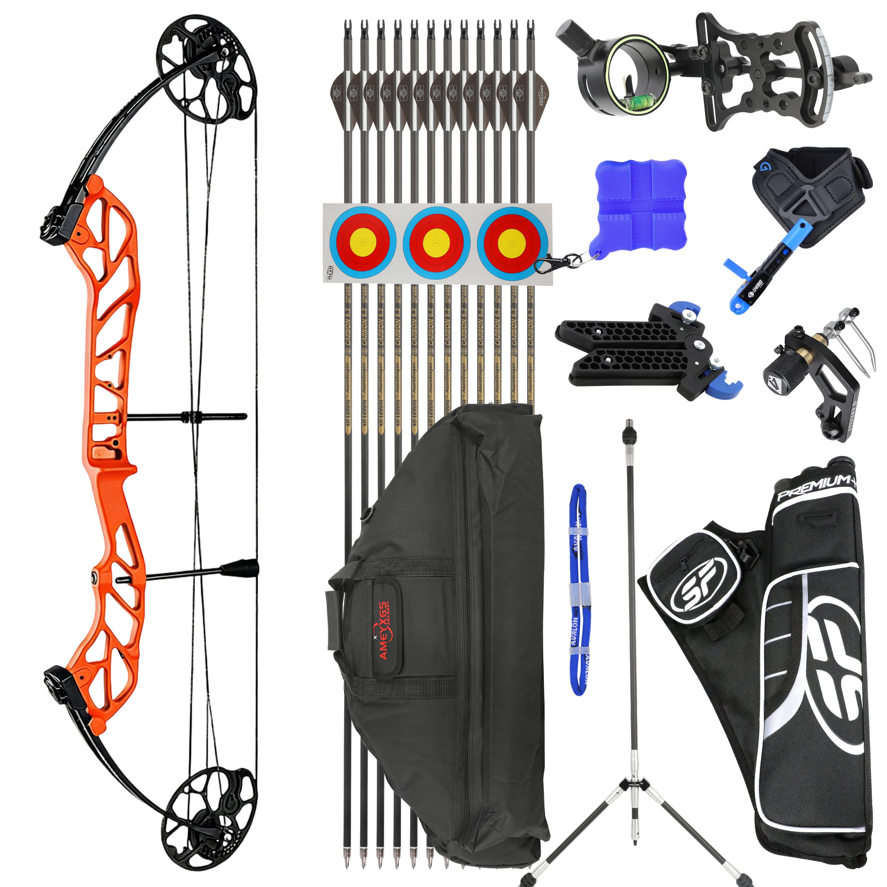TOPOINT 19-60lbs Compound Bow Hunting Kit Shooting Archery