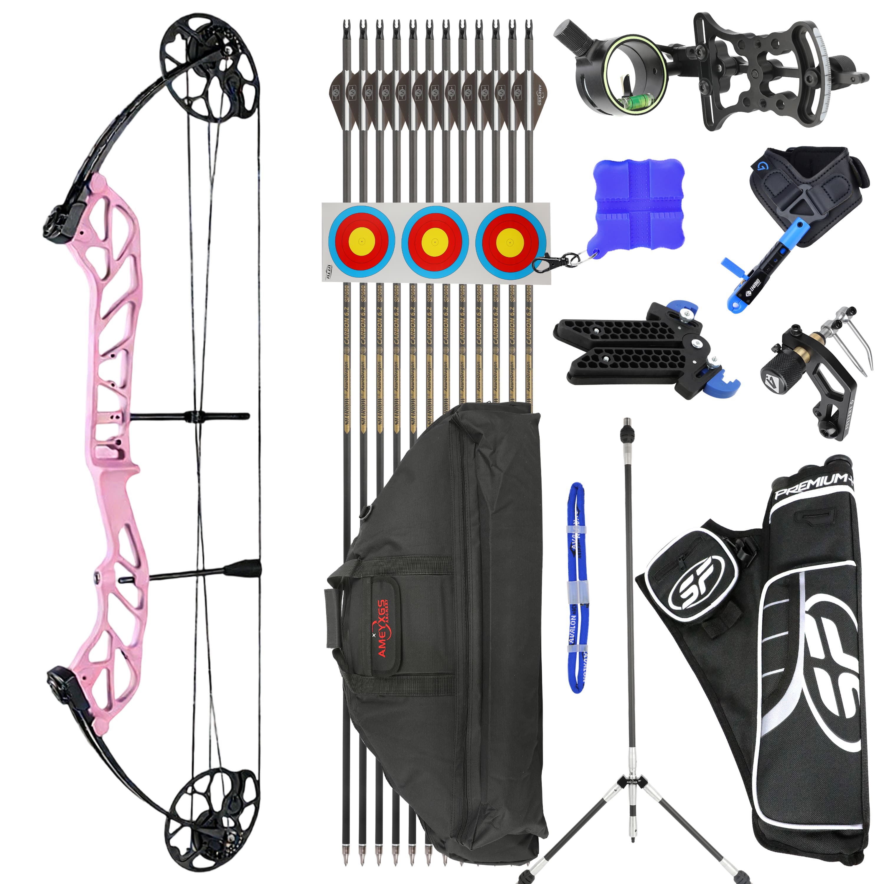 TOPOINT 19-60lbs Compound Bow Hunting Kit Shooting Archery