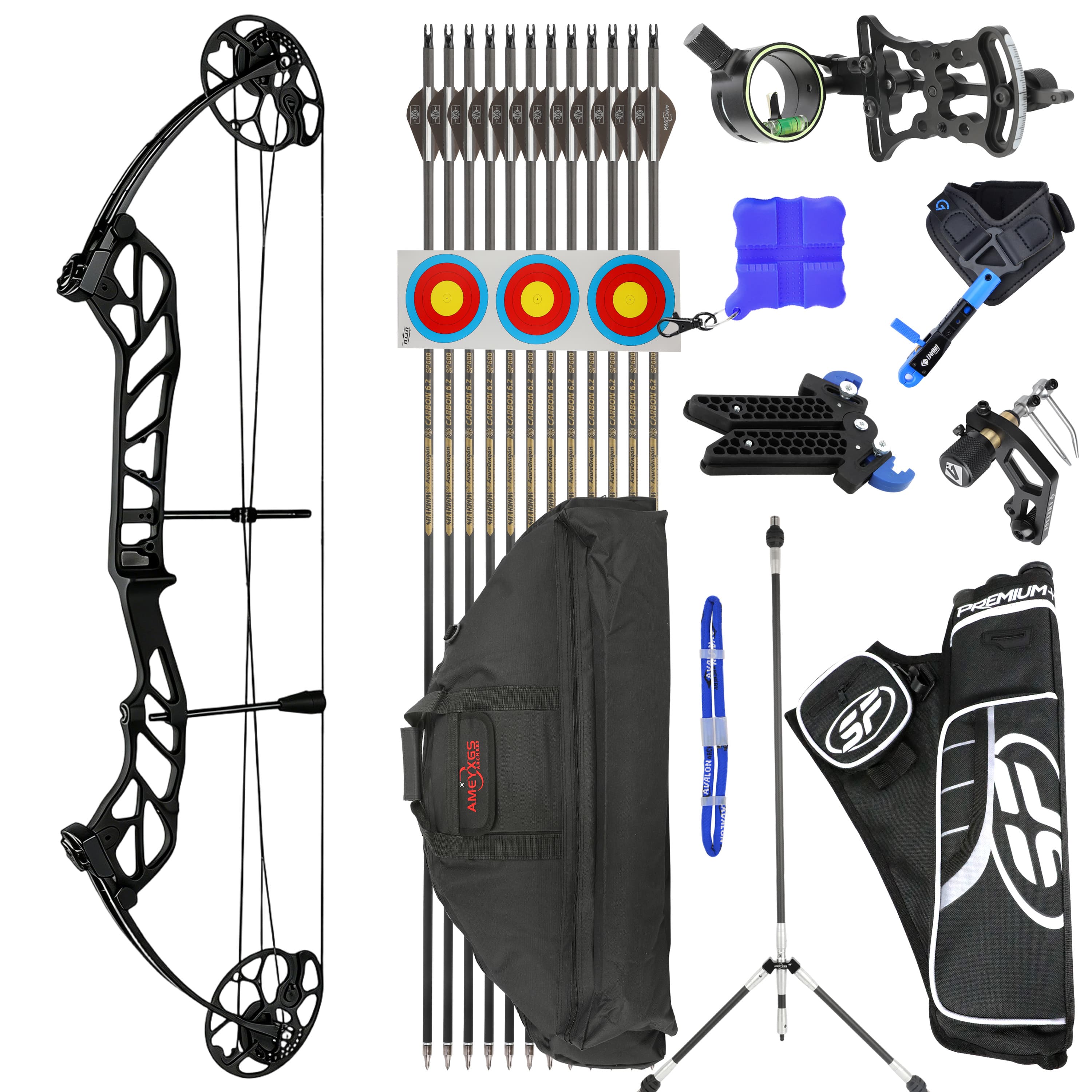 TOPOINT 19-60lbs Compound Bow Hunting Kit Shooting Archery