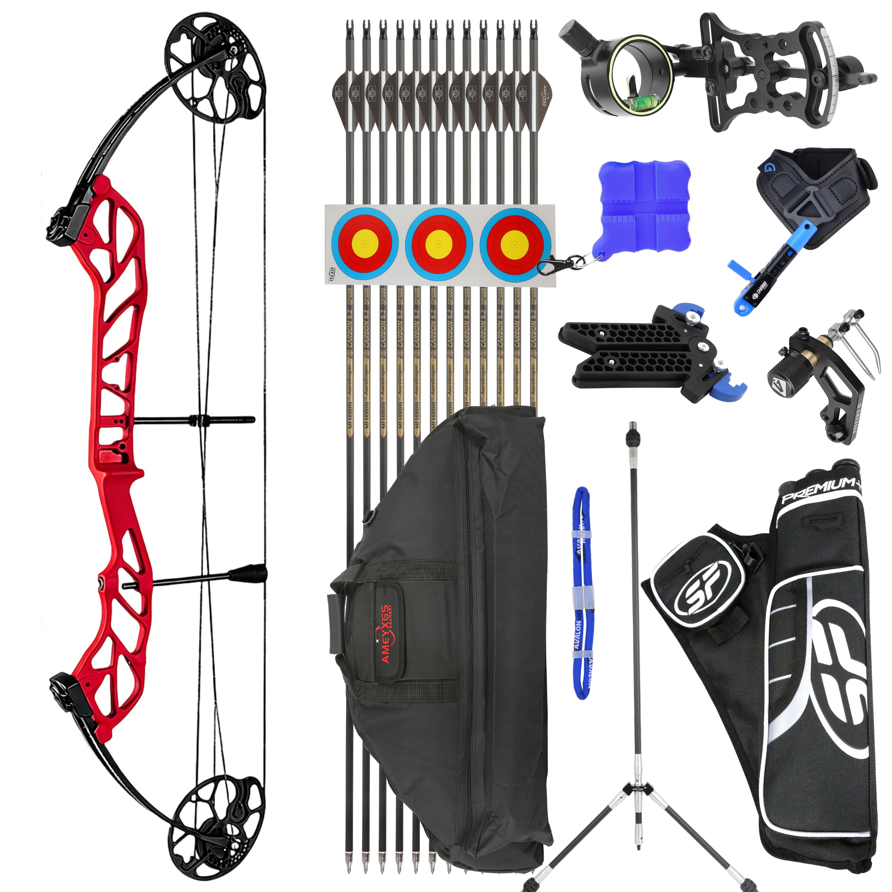 TOPOINT 19-60lbs Compound Bow Hunting Kit Shooting Archery