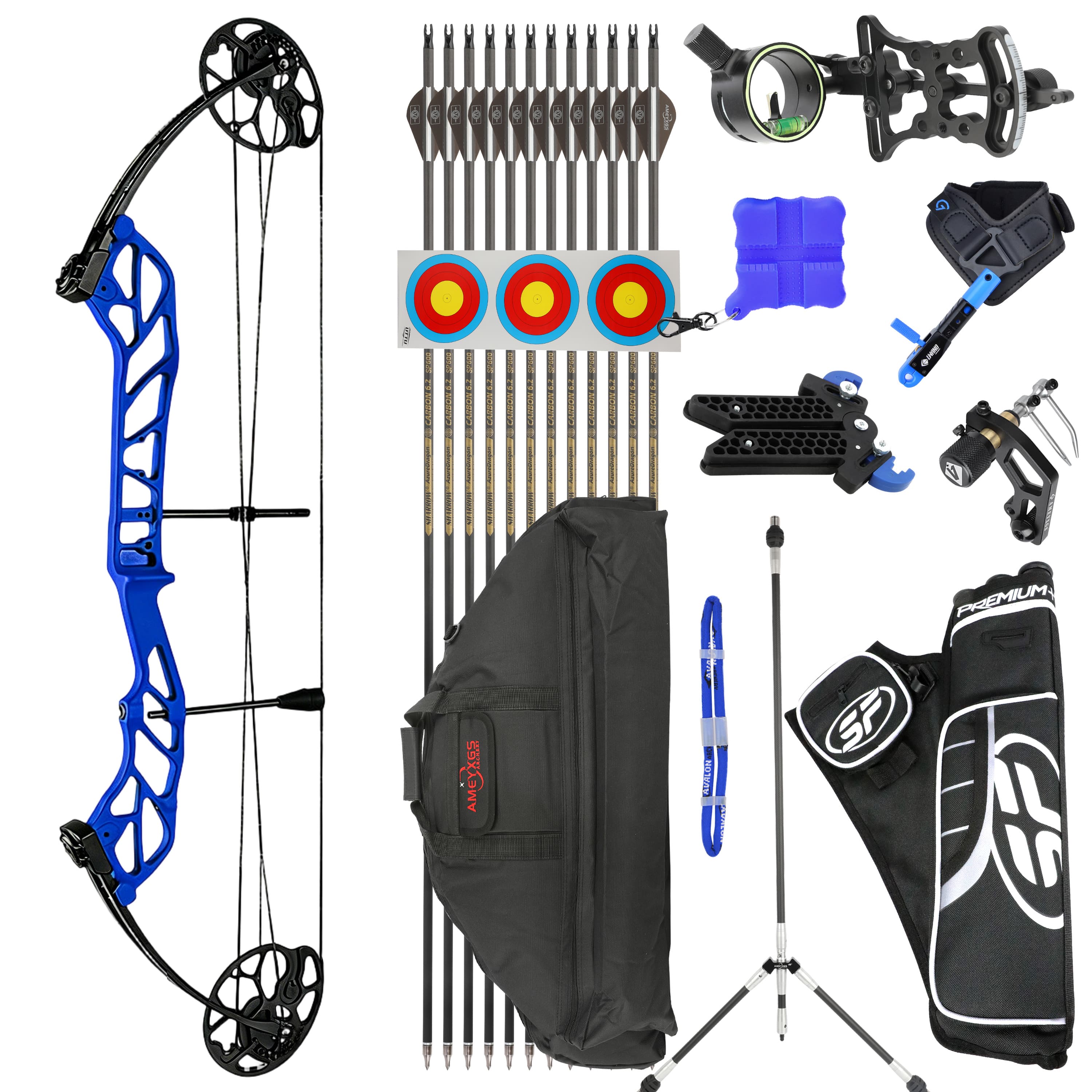 TOPOINT 19-60lbs Compound Bow Hunting Kit Shooting Archery
