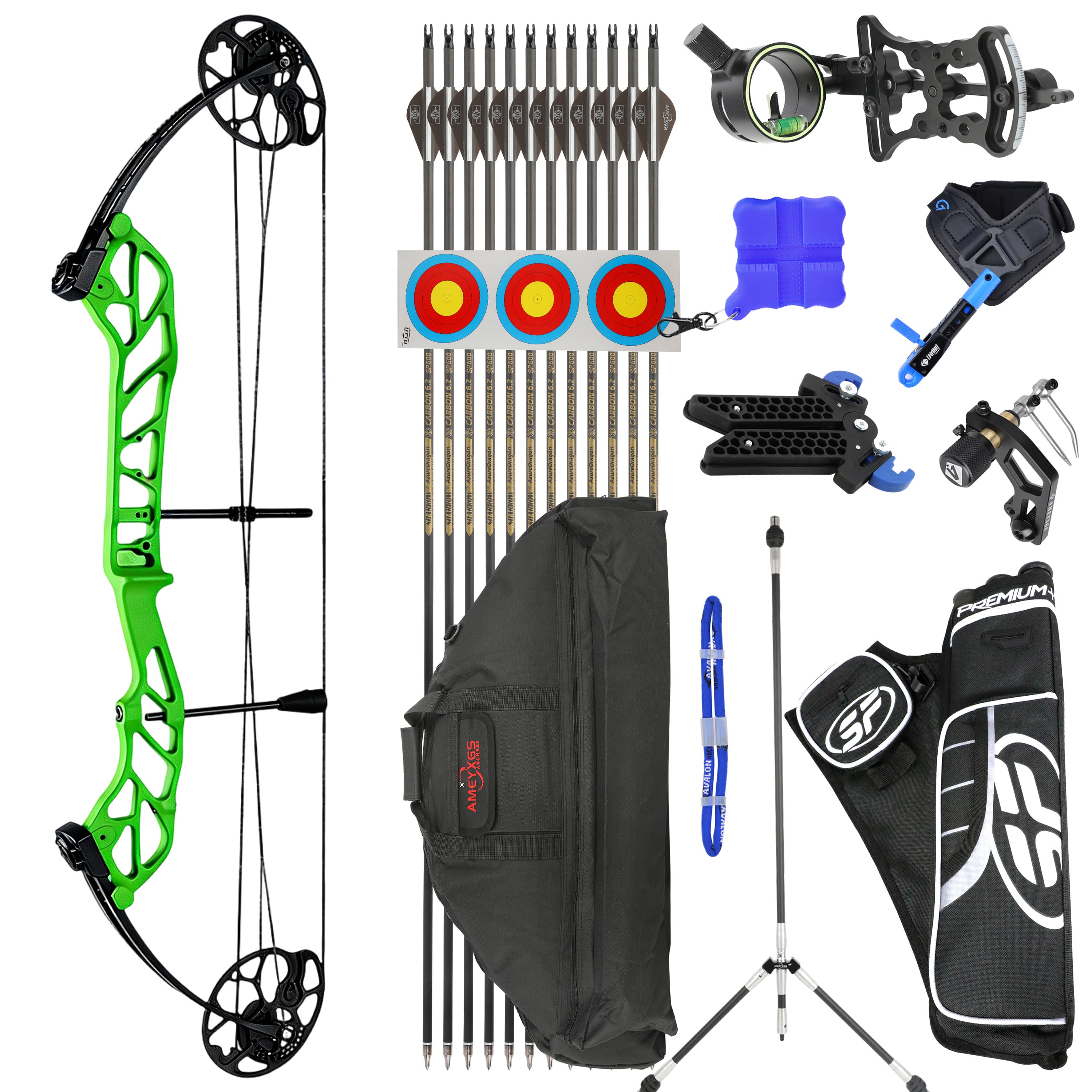 TOPOINT 19-60lbs Compound Bow Hunting Kit Shooting Archery