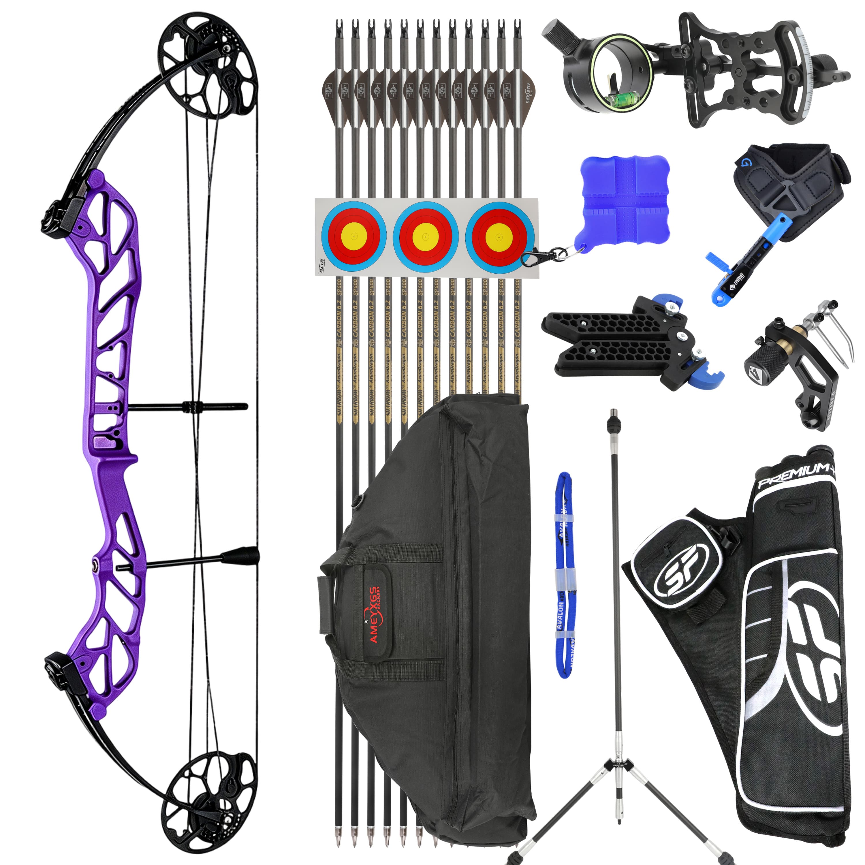 TOPOINT 19-60lbs Compound Bow Hunting Kit Shooting Archery