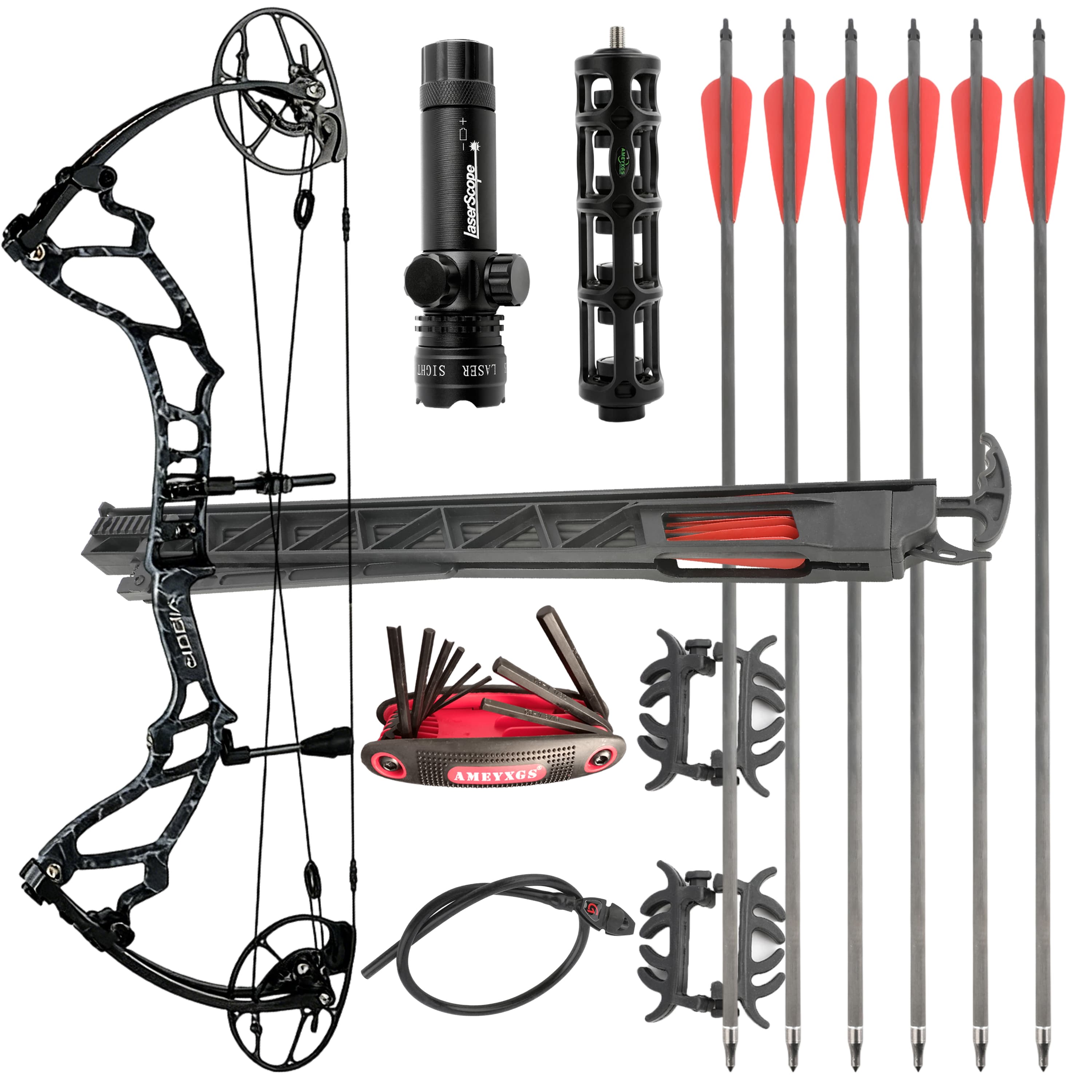 TOPOINT 40-70lbs Compound Bow Hunting Kit Shooting Archery
