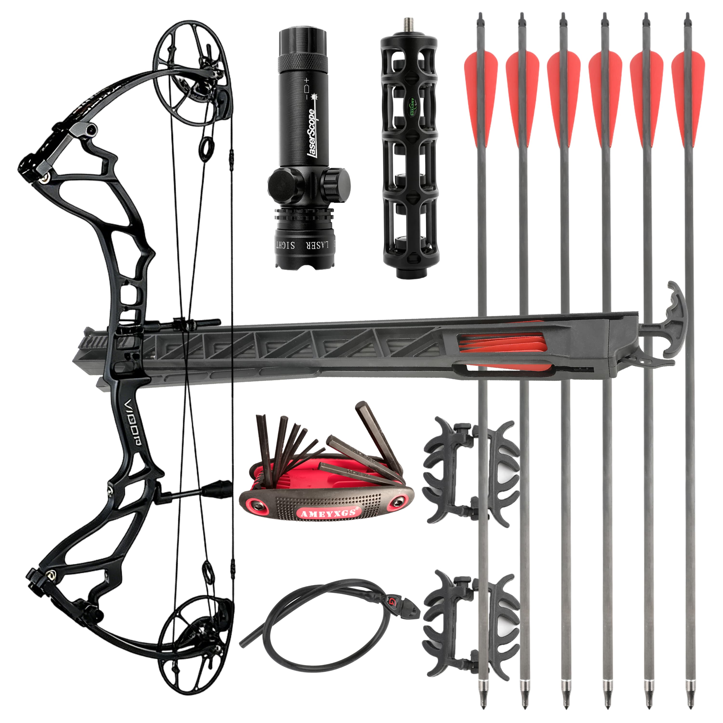 TOPOINT 40-70lbs Compound Bow Hunting Kit Shooting Archery