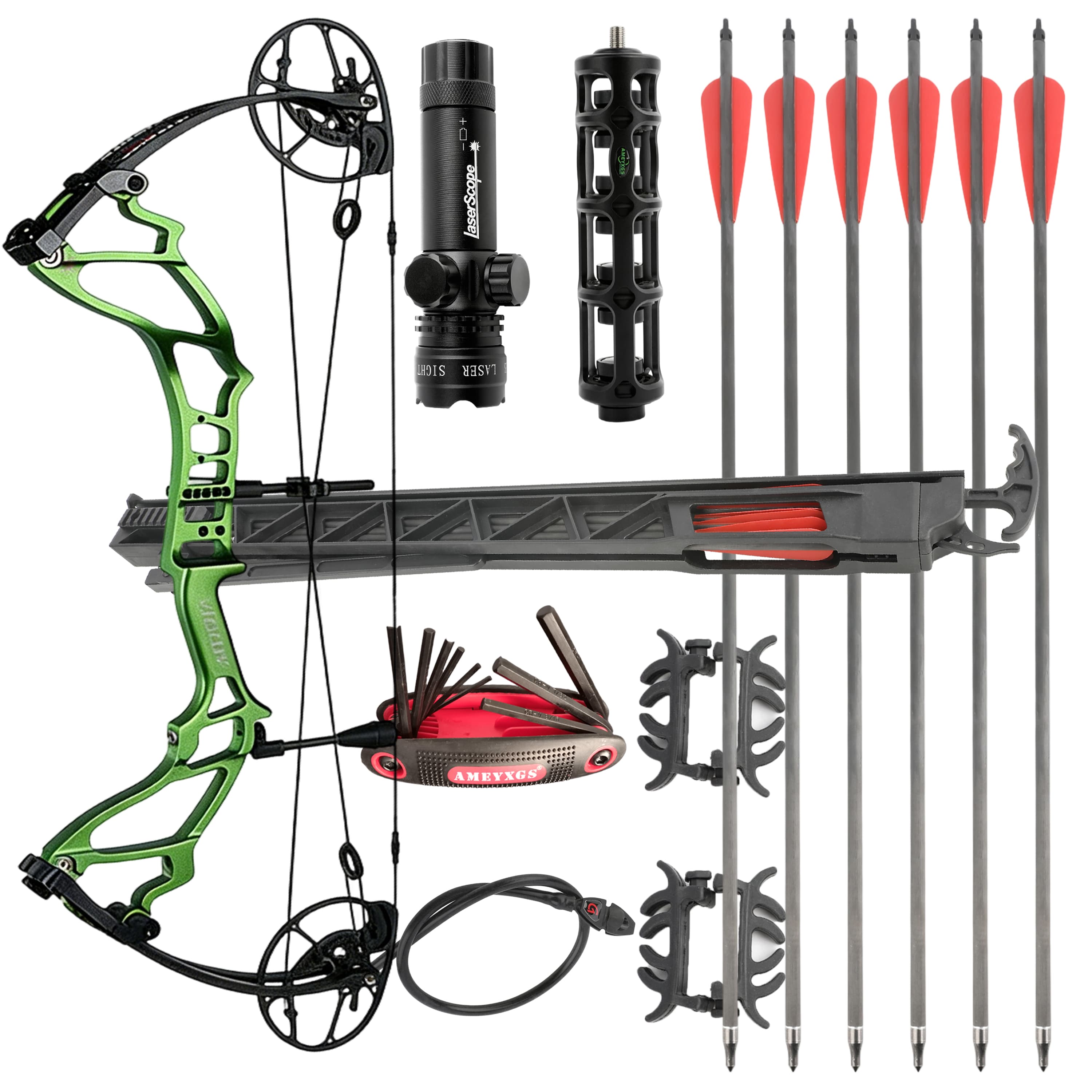 TOPOINT 40-70lbs Compound Bow Hunting Kit Shooting Archery