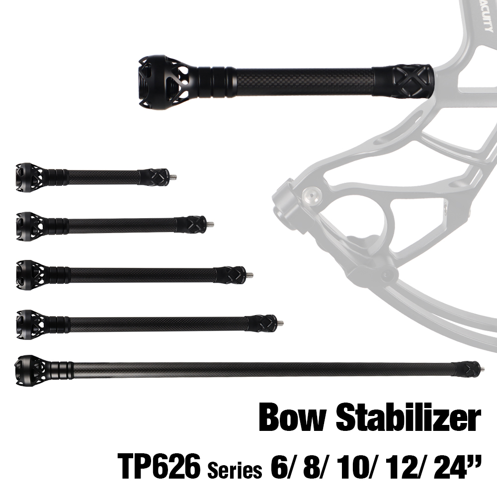 TOPOINT TP626 3K Carbon  Archery Stabilizer 6" 8" 10" 12" 24"