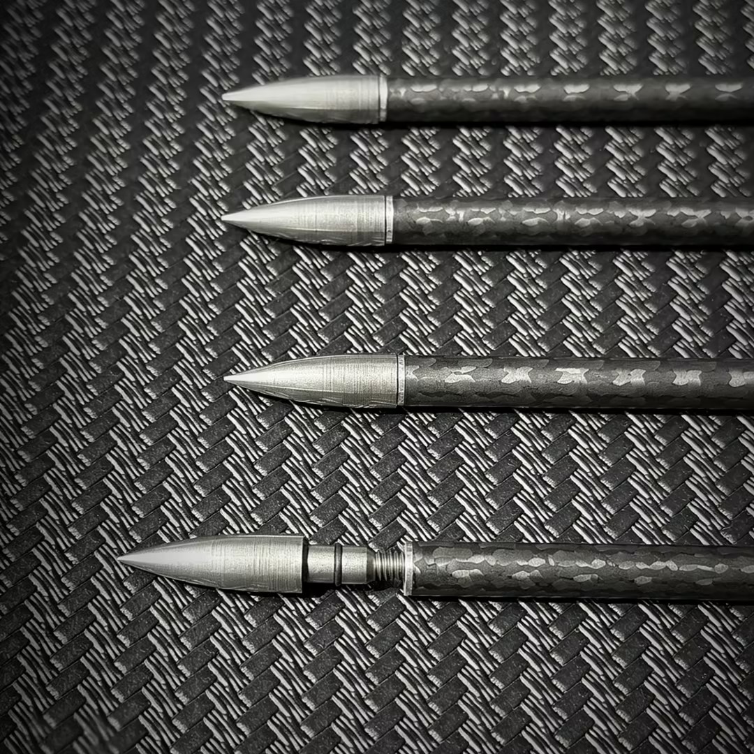 BOSEN 6.2mm Thunderbird Carbon Arrows Real Feather 12PCS