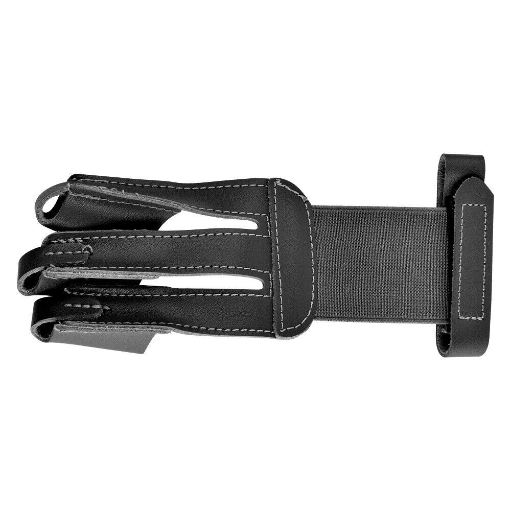 Traditional Three Finger Leather Archery Shooting Gloves RH/LH