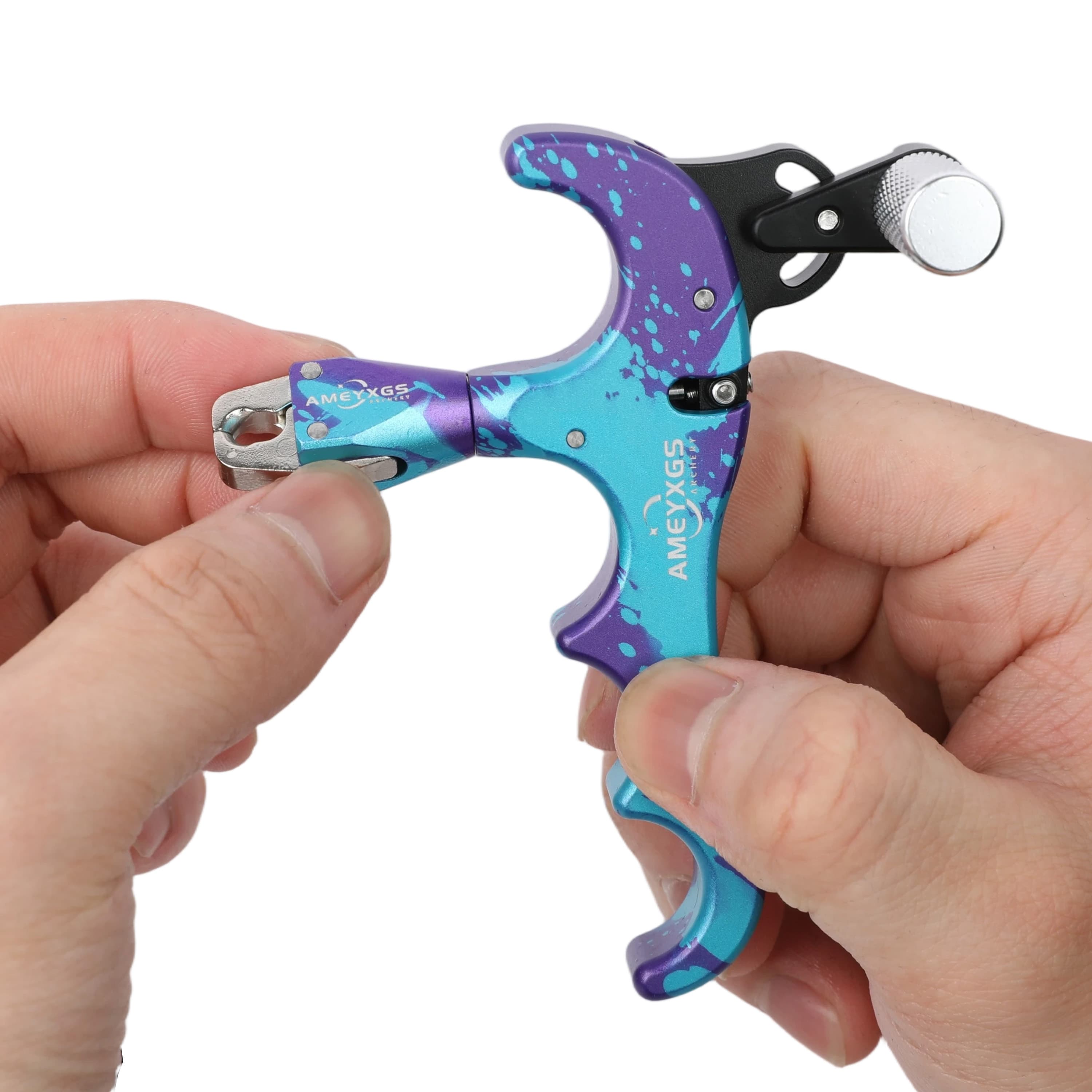 US AMEYXGS 4 Finger Thumb Release for Archery Compound Bow Release