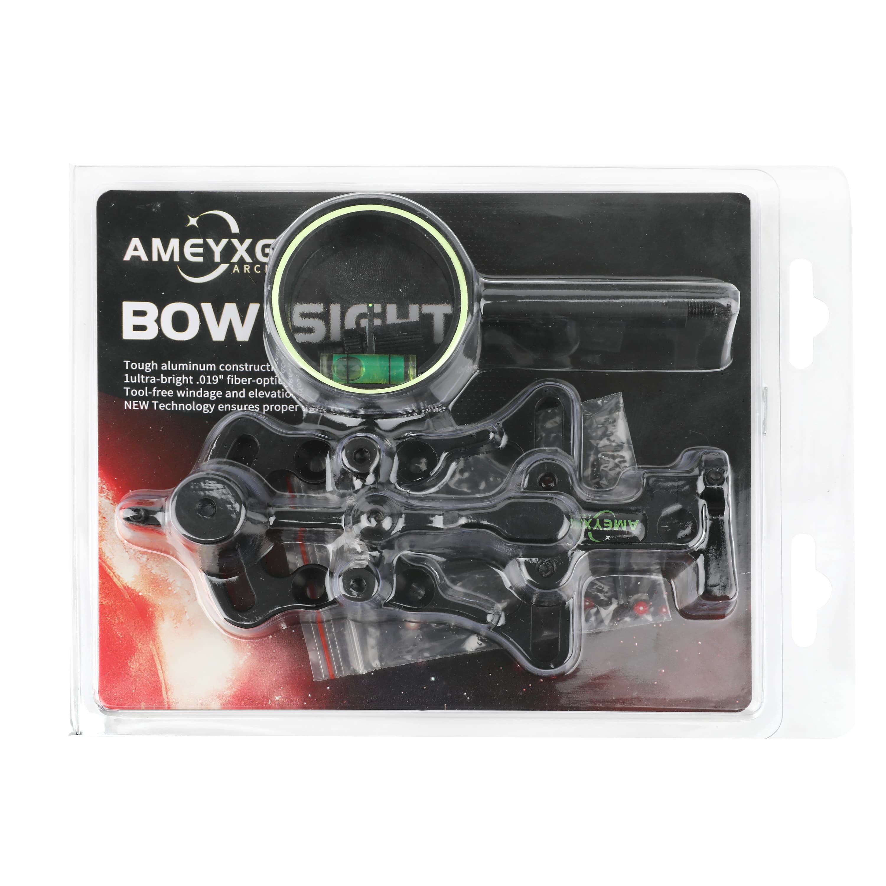 US IN STOCK 0 .019" Fiber 1 Pin Slider Bow Sight RH