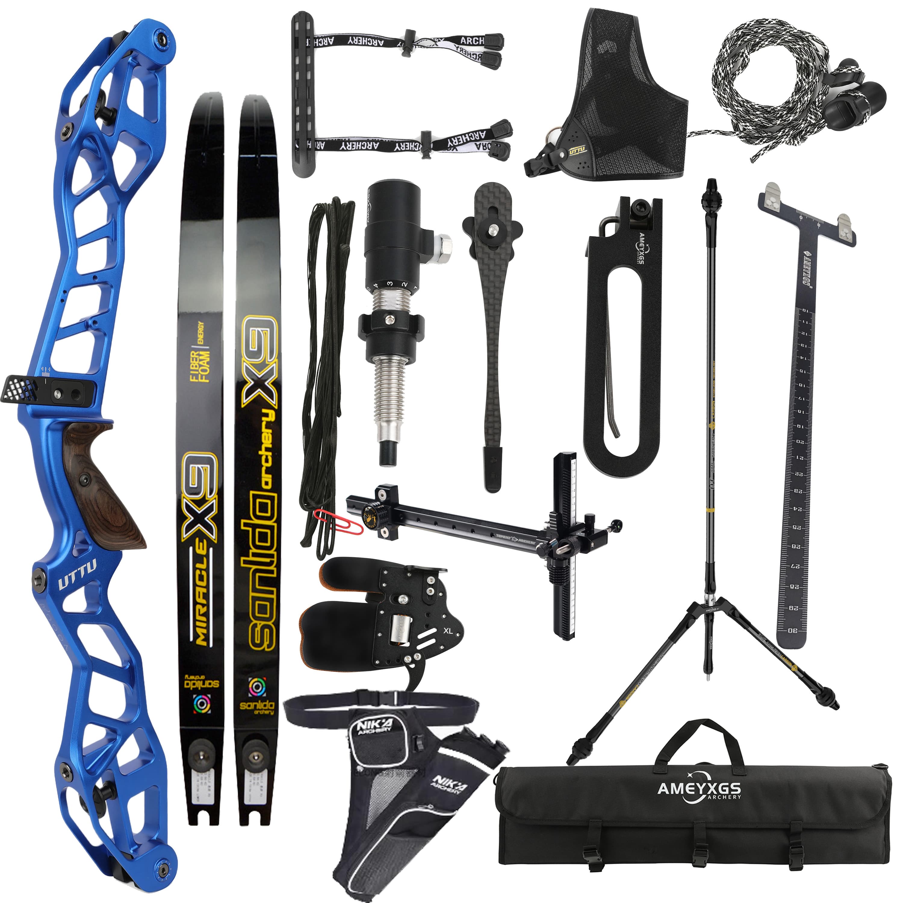 UTTU 68" ILF Target Recurve Bow  20-50LBS Takedown Bow Shooting