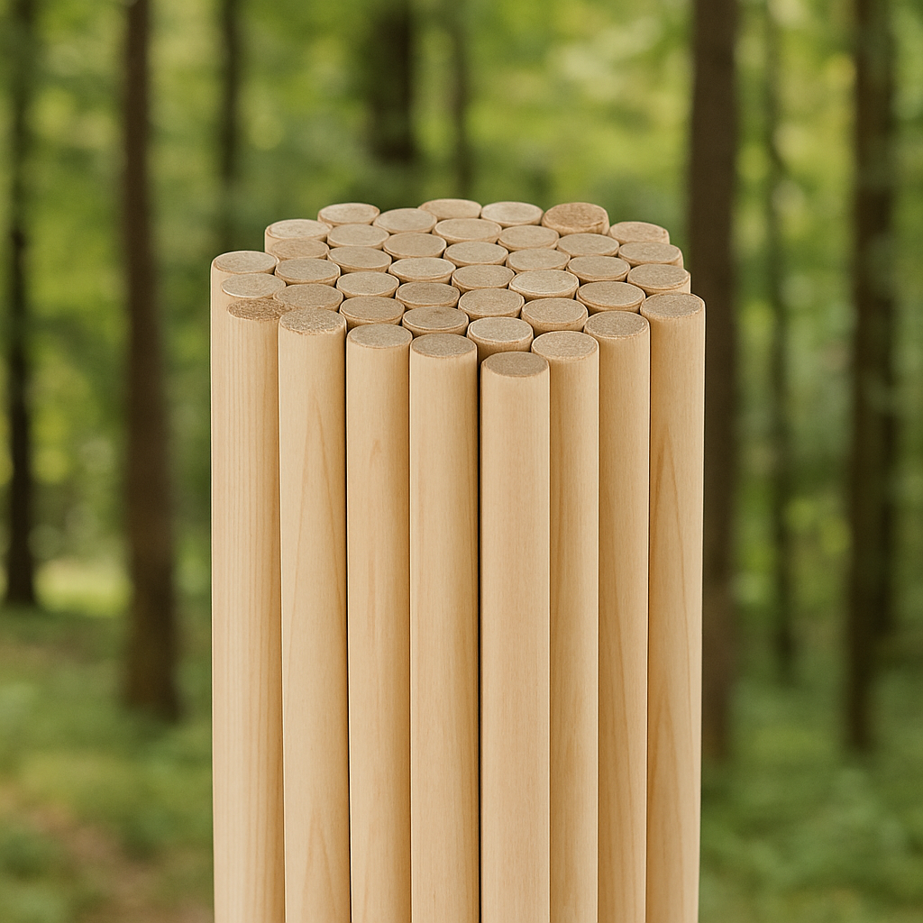 8mm Wooden Arrow Shafts for Traditional Archery (12 Pack)