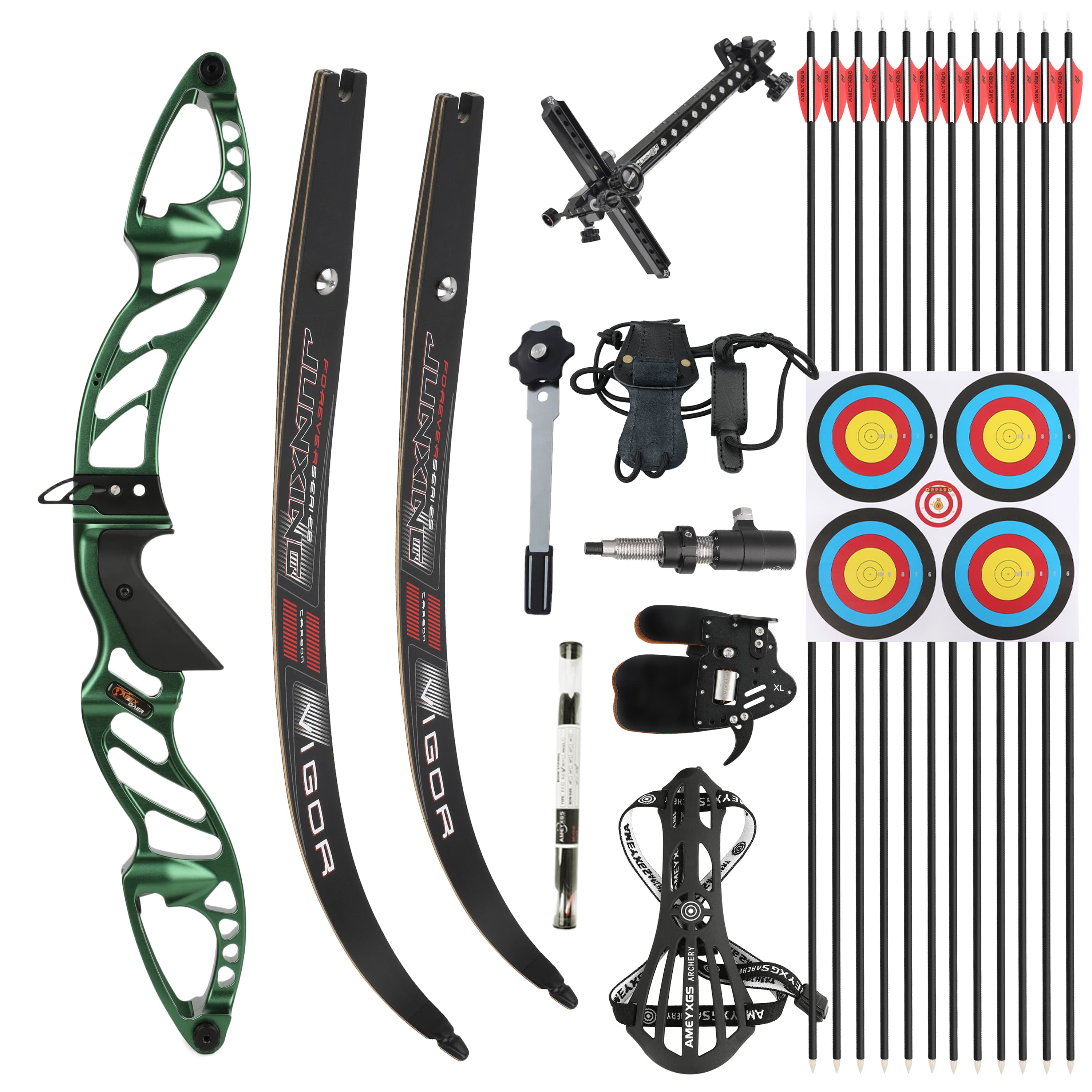  Professional Recurve Bow Set Multiple Draw Weights