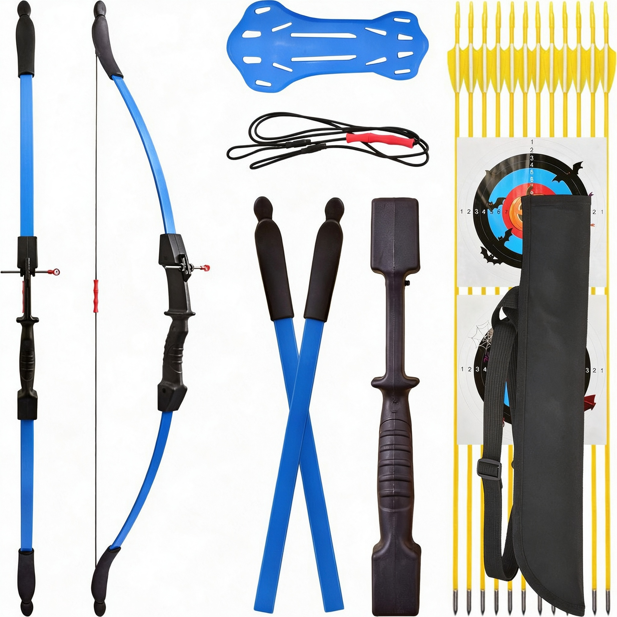 Children Archery Recurve Bow Kit Arrows Shooting Gift for Ages 4-16