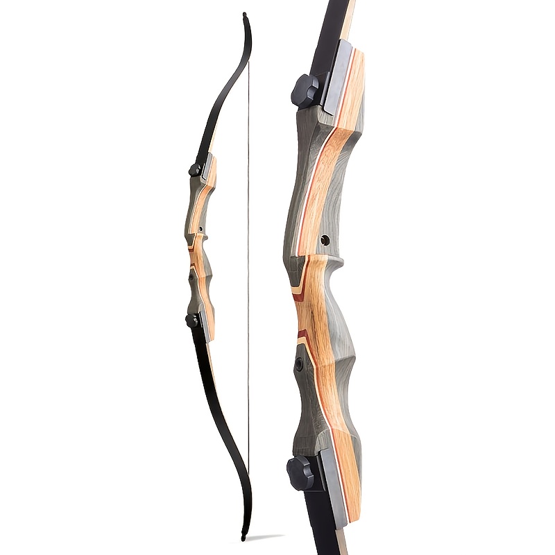 Multi-Skill, Complete 50lbs Recurve Bow Set for Hunting & Fishing - Easy-to-Use, Versatile for Beginners to Pros, Includes Accessories