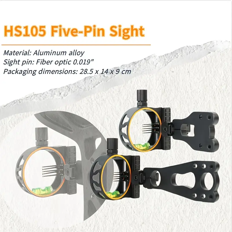 HS105 Micro-Adjust .019" 5 Pin Hunting Bow Sight