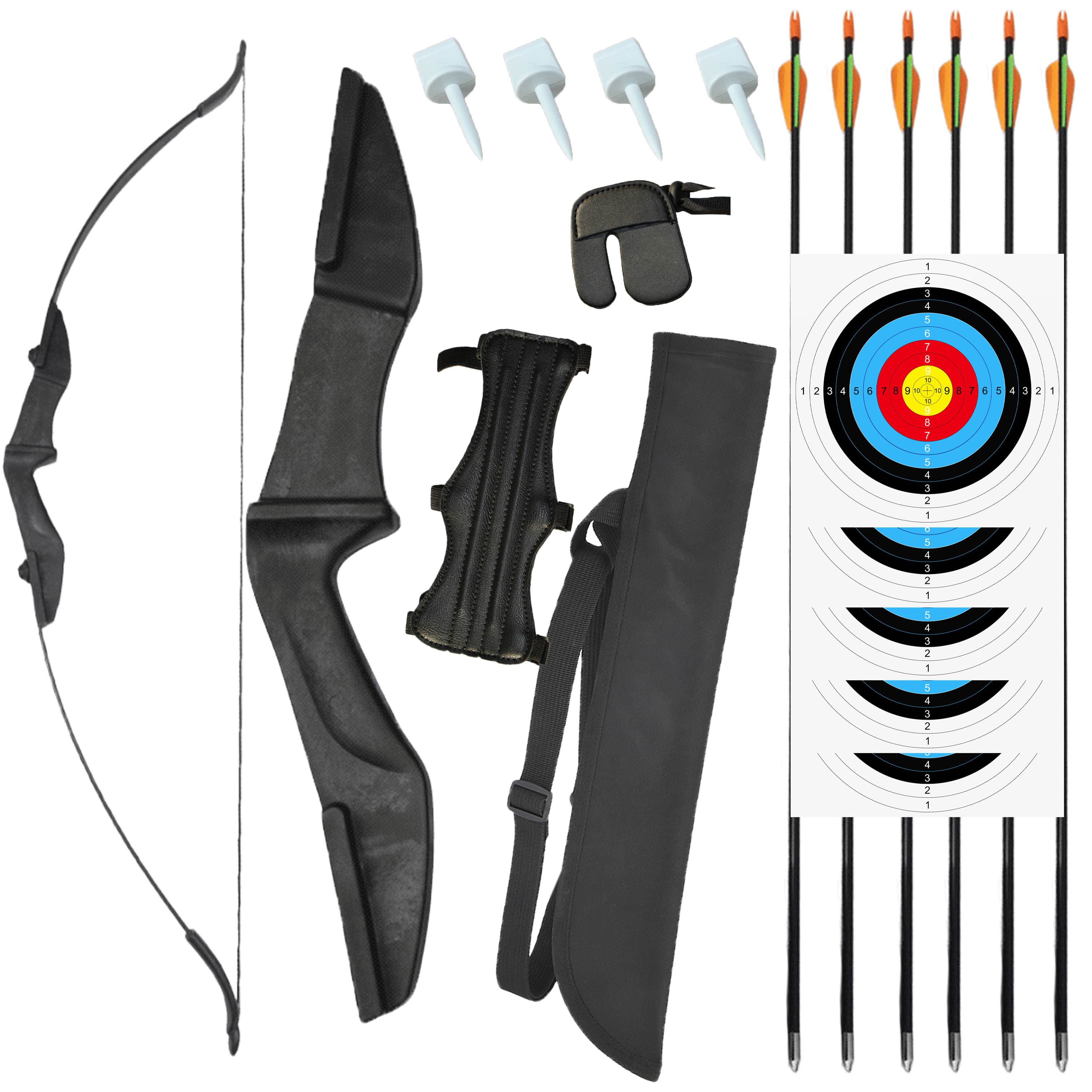 57" Takedown Recurve Bow Hunting Target 30-40lbs RH/LH