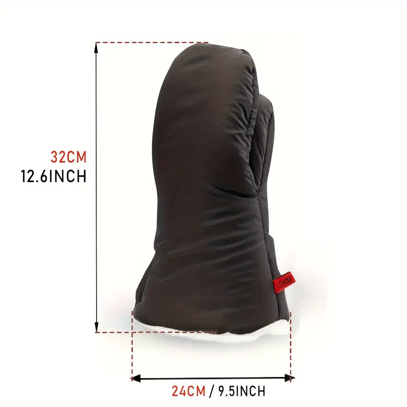 Winter Golf Cart Push Gloves Extra Thick Waterproof Warm