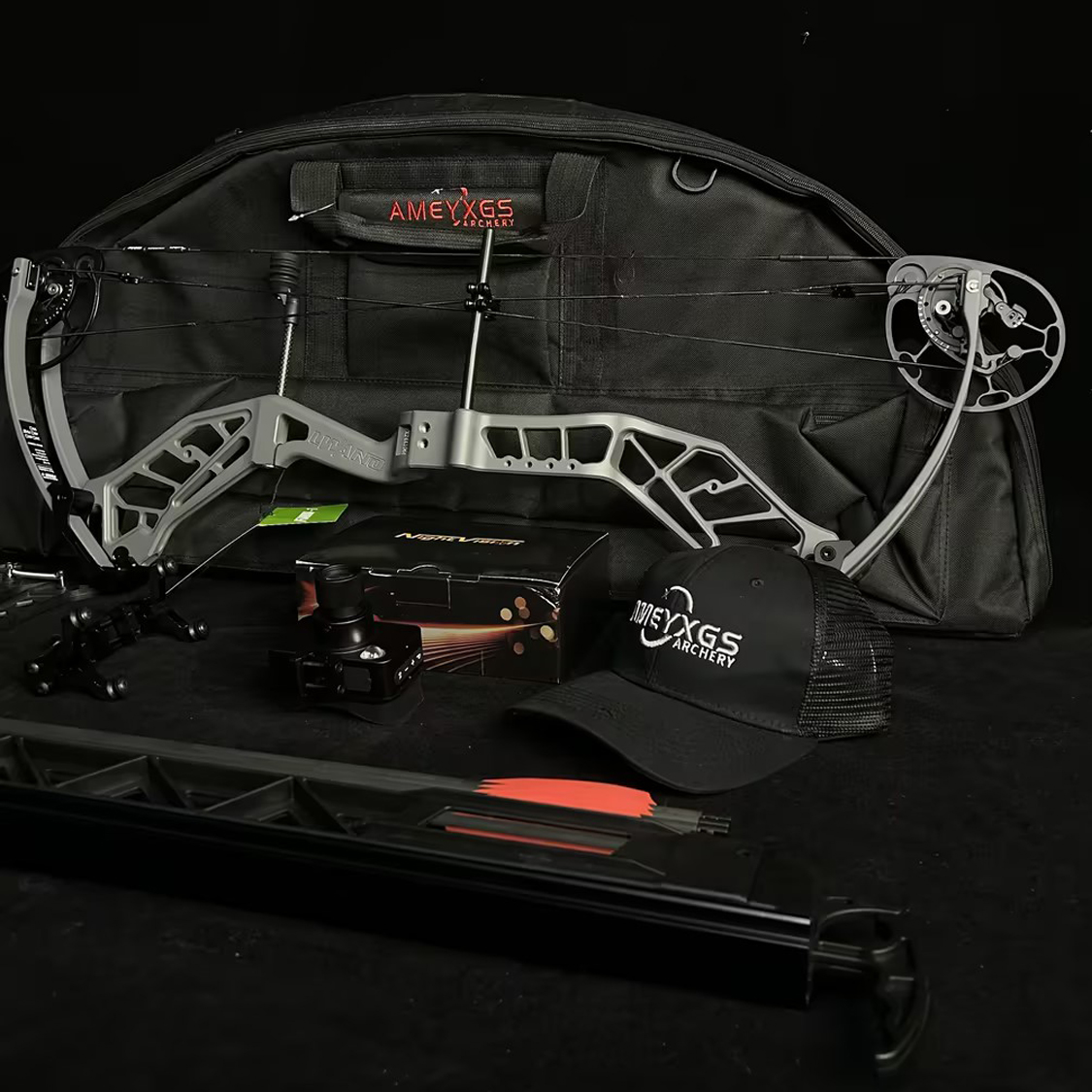 Tactical Night Vision Compound Bow Kit with 6-Arrow Feed System