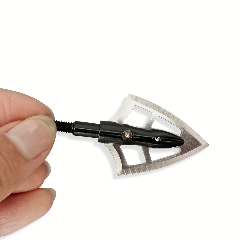 12pcs Broadhead Hunting Arrows with Aluminum 6063 Shafts & Stainless Steel Blades