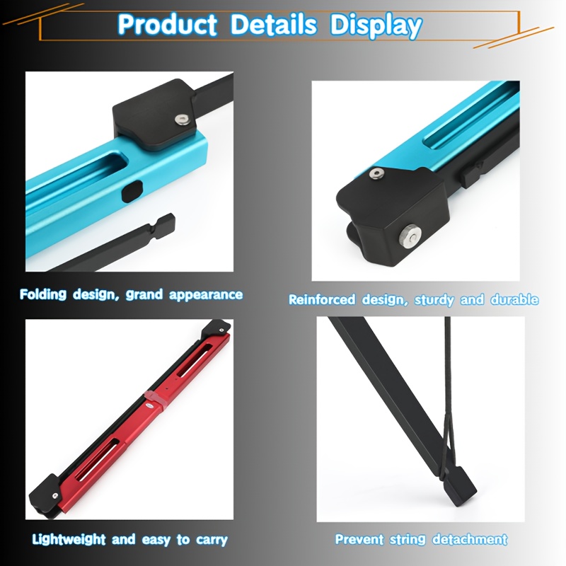 58" Folding Takedown Recurve Bow Aluminum Alloy Hunting Bow 35 lbs