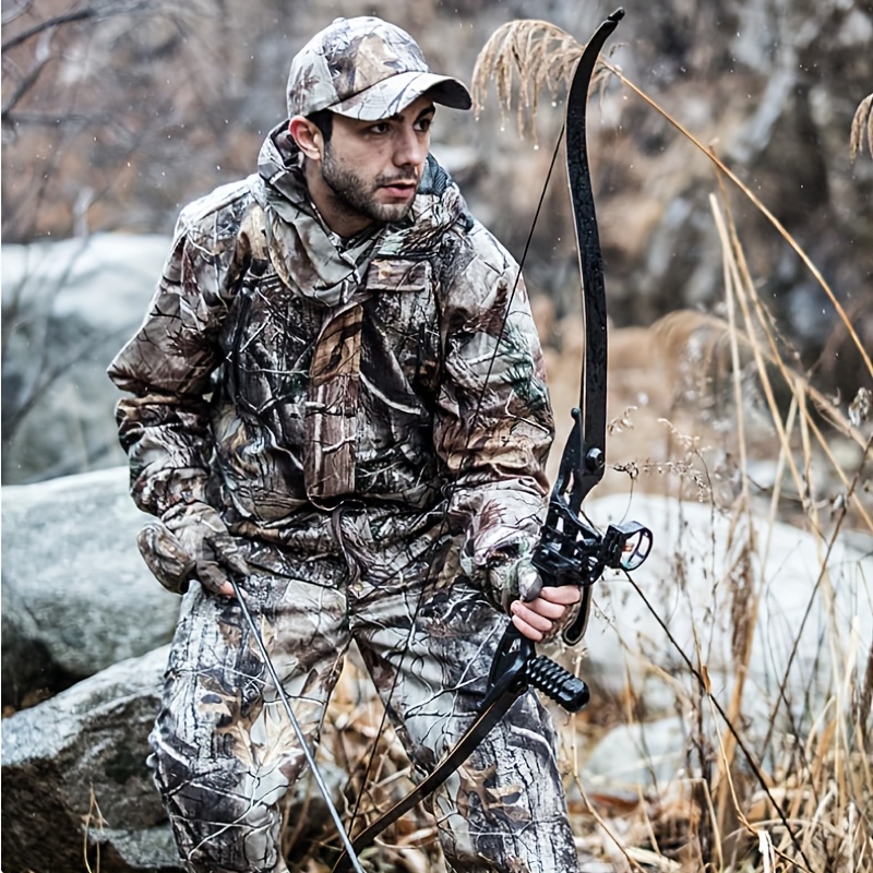 56" Recurve Bow Set Hungting Bow kit for Adult or Beginners Target Practice and Hunting Draw Weight 30/35/40/45/50lbs Aluminium Alloy Takedown Bow and Carbon Arrow Set for RH Archer