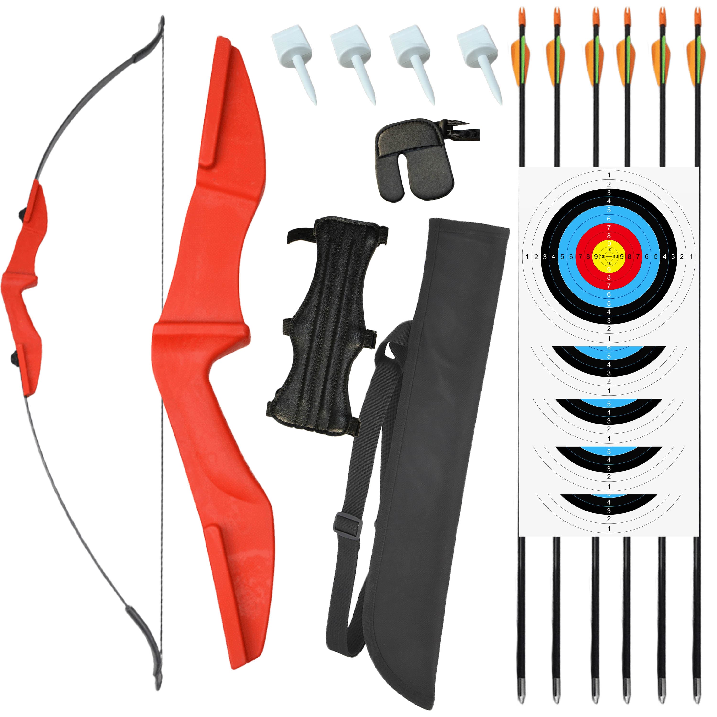 57" Takedown Recurve Bow Hunting Target 30-40lbs RH/LH