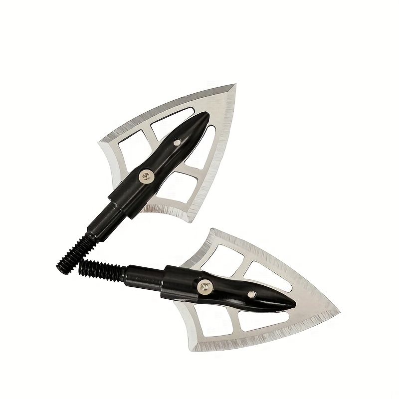 12pcs Broadhead Hunting Arrows with Aluminum 6063 Shafts & Stainless Steel Blades
