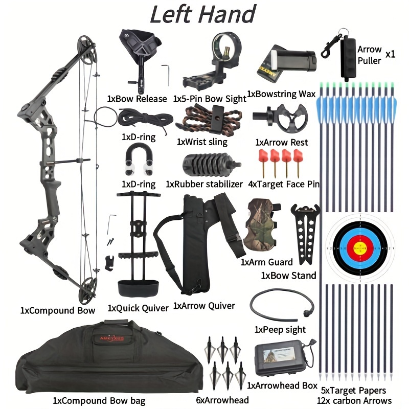 JUNXING Dragon X8 Compound Bow Adjustable 20-70 lbs Hunting Bow